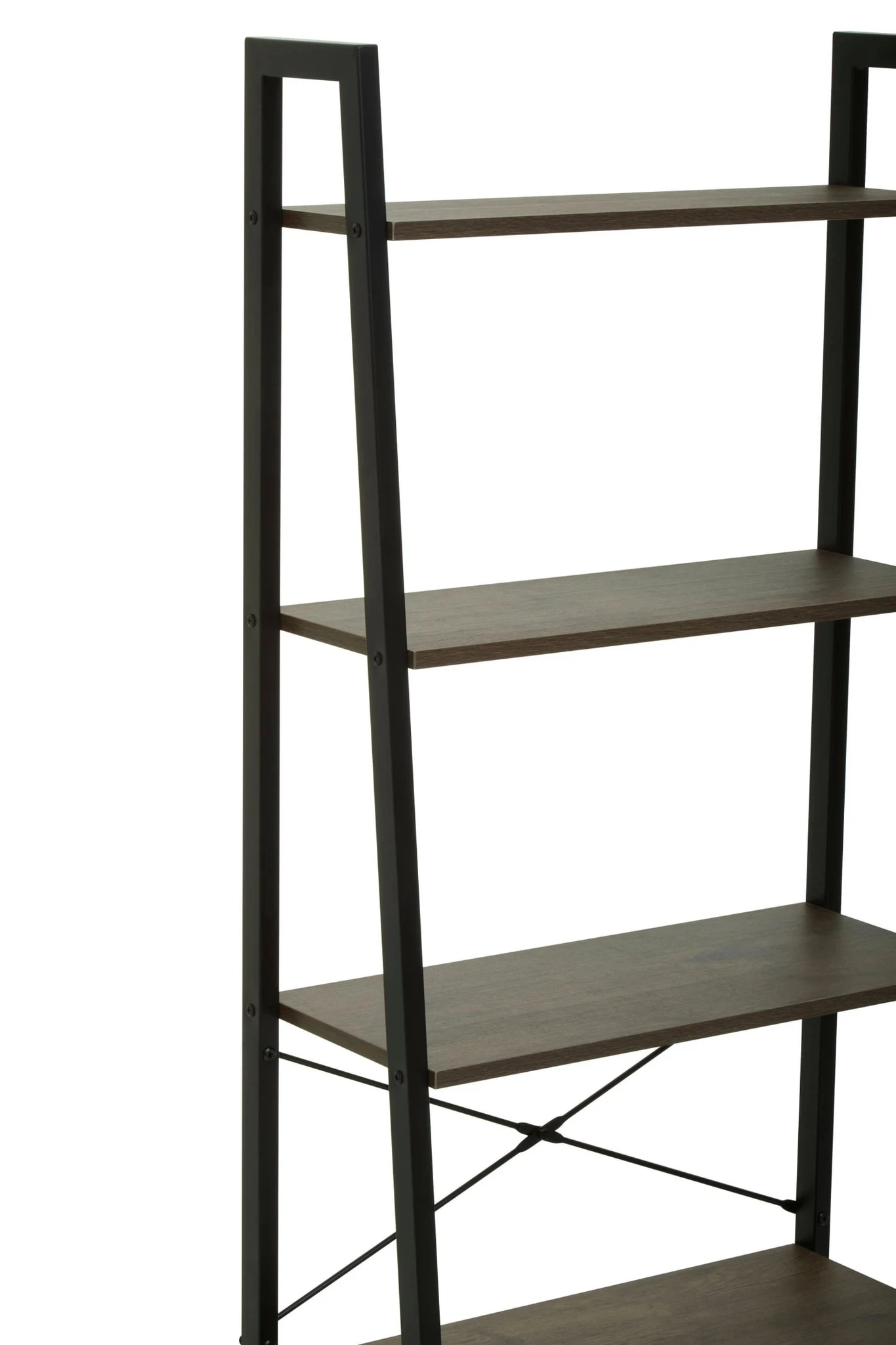 Bradbury Five Tier Dark Oak Veneer Ladder Shelf Unit - Bookcases & shelving, photo 8 of 8