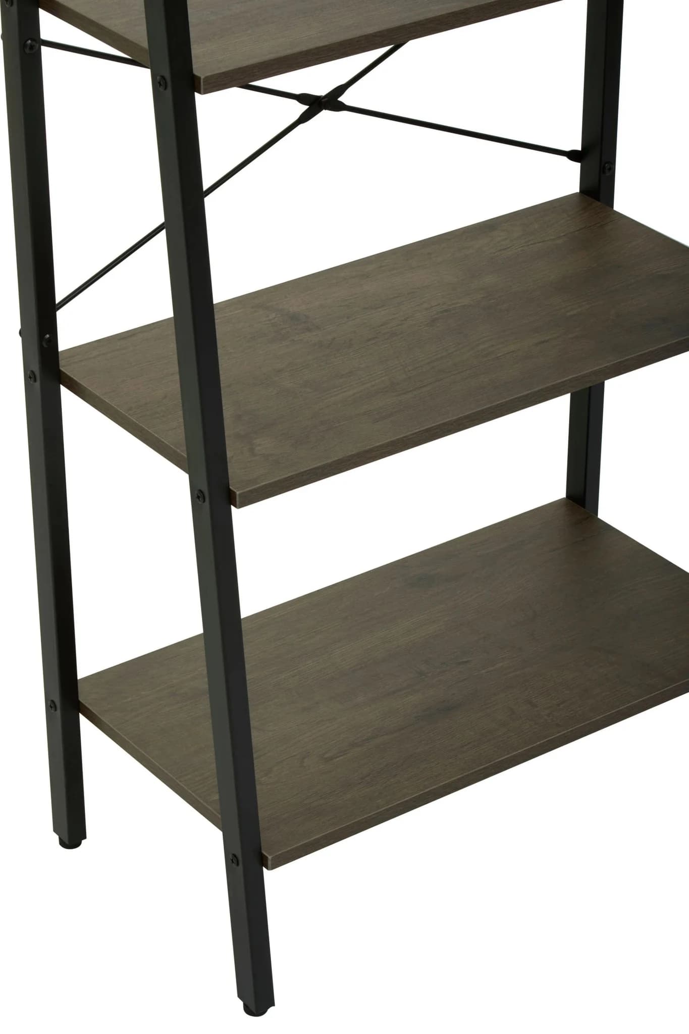 Bradbury Five Tier Dark Oak Veneer Ladder Shelf Unit - Bookcases & shelving, photo 6 of 8