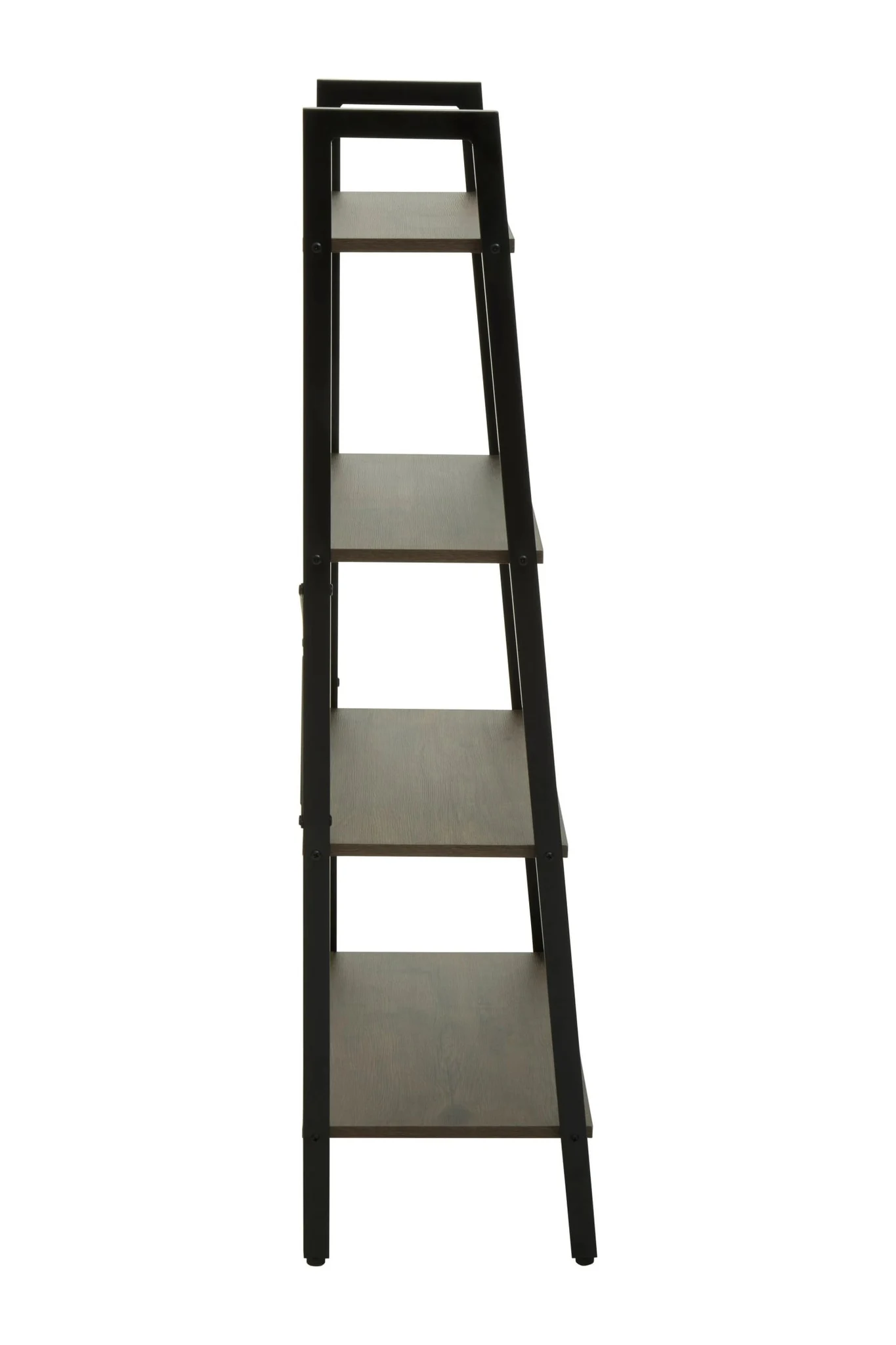 Bradbury Four Tier Dark Oak Veneer Ladder Shelf Unit - Bookcases & shelving, photo 3 of 8