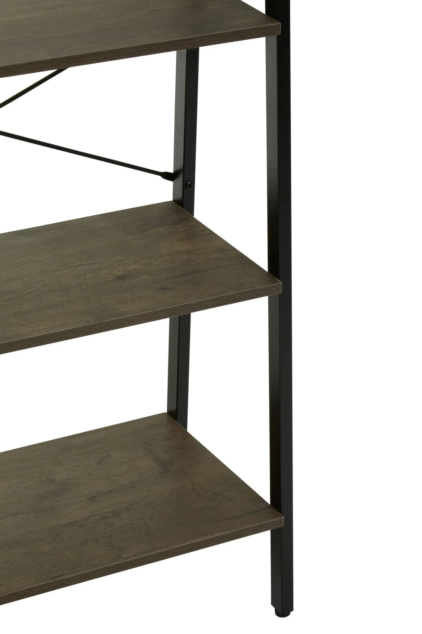 Bradbury Four Tier Dark Oak Veneer Ladder Shelf Unit - Bookcases & shelving, photo 8 of 8