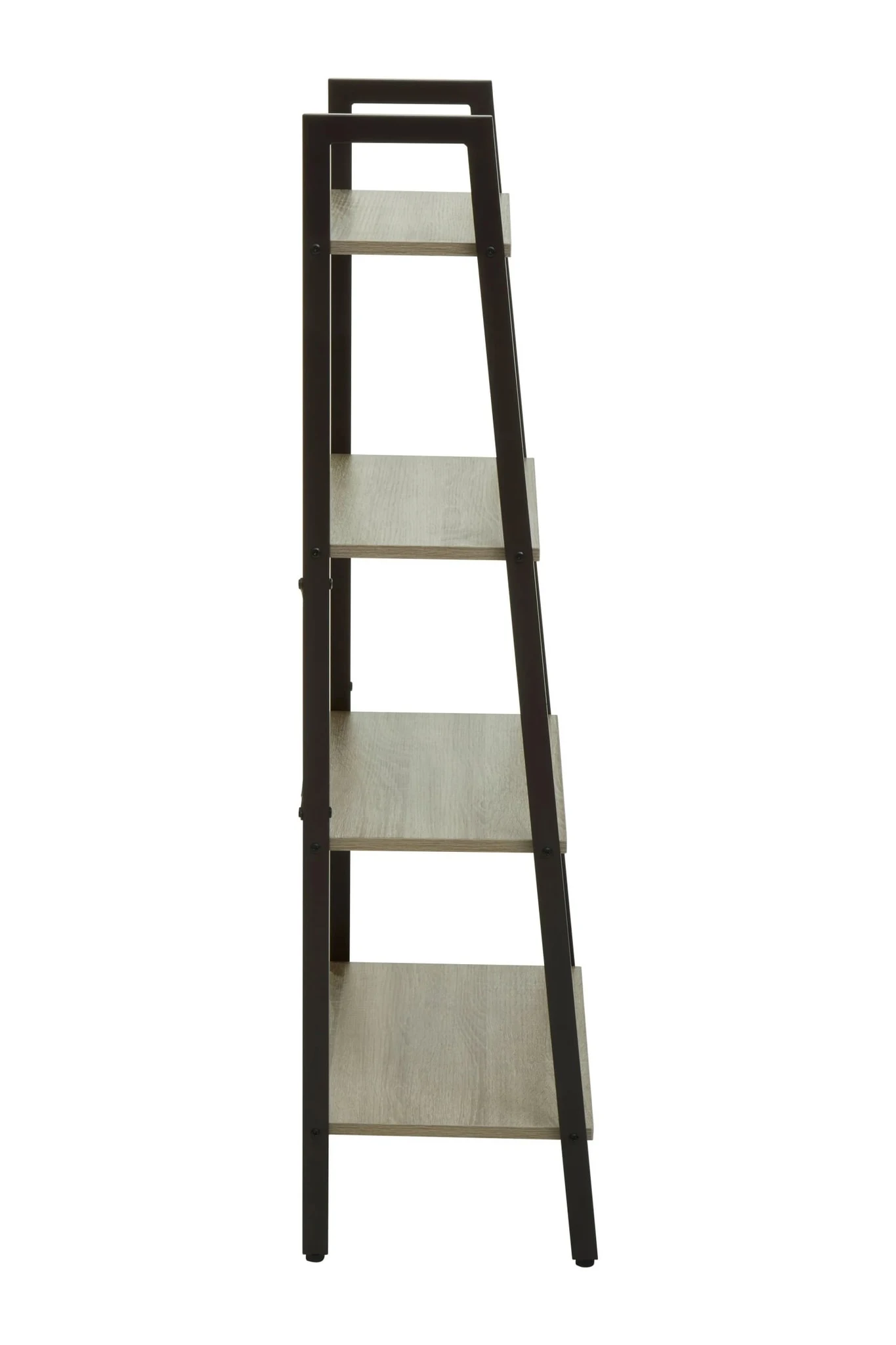 Bradbury Four Tier Grey Oak Veneer Ladder Shelf Unit - Bookcases & shelving, photo 3 of 8