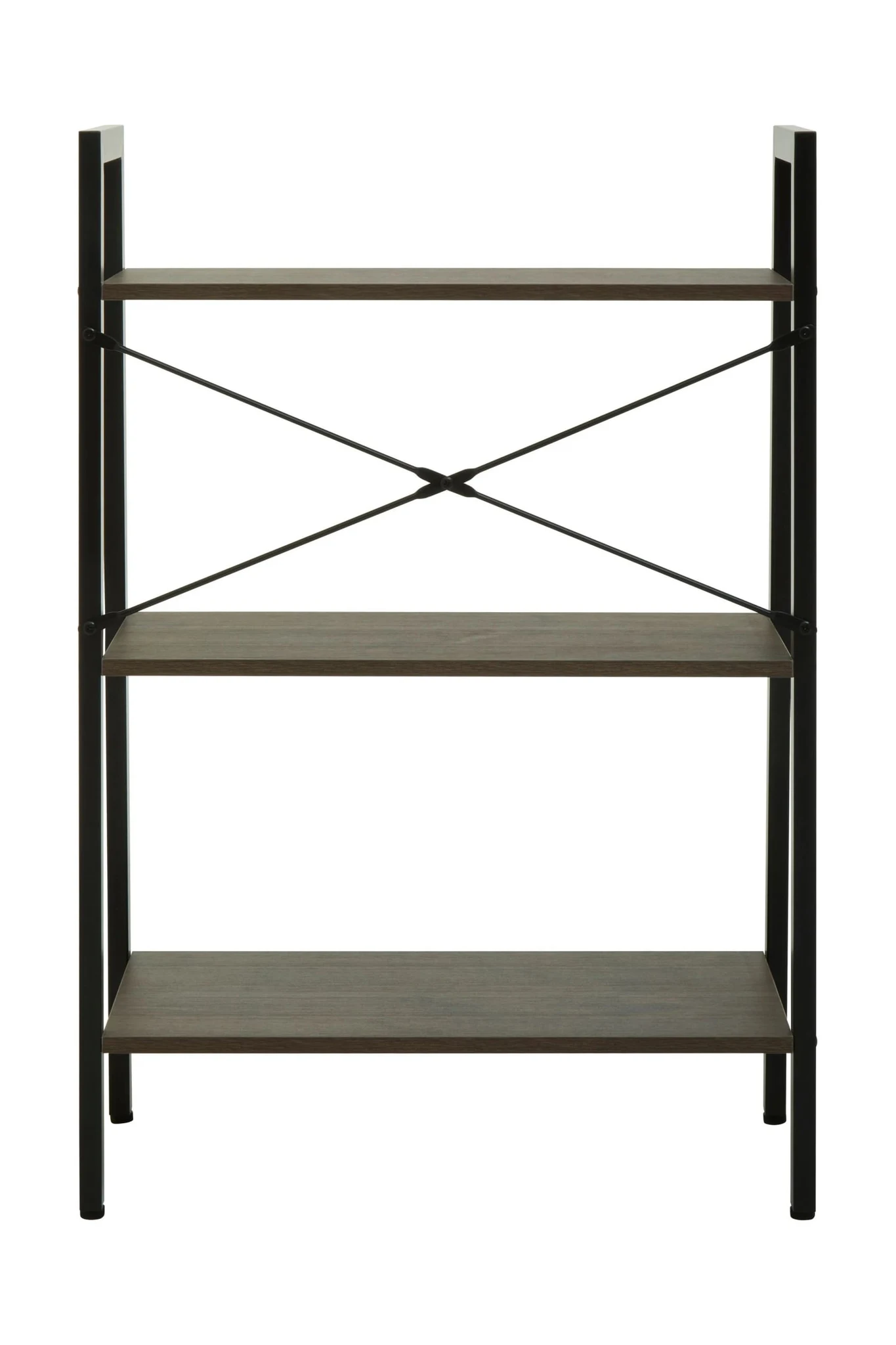 Bradbury Three Tier Dark Oak Veneer Ladder Shelf Unit - Bookcases & shelving, photo 2 of 8