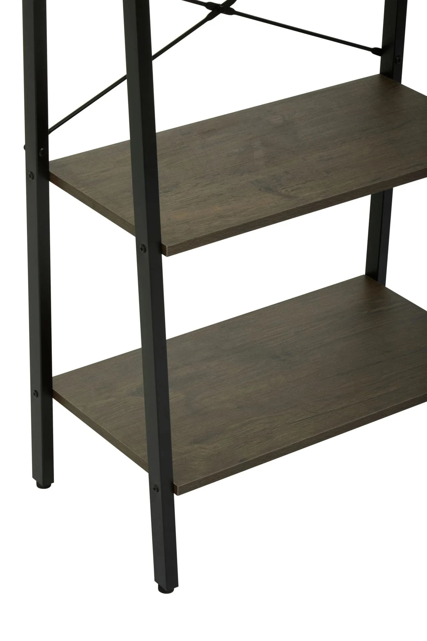 Bradbury Three Tier Dark Oak Veneer Ladder Shelf Unit - Bookcases & shelving, photo 7 of 8