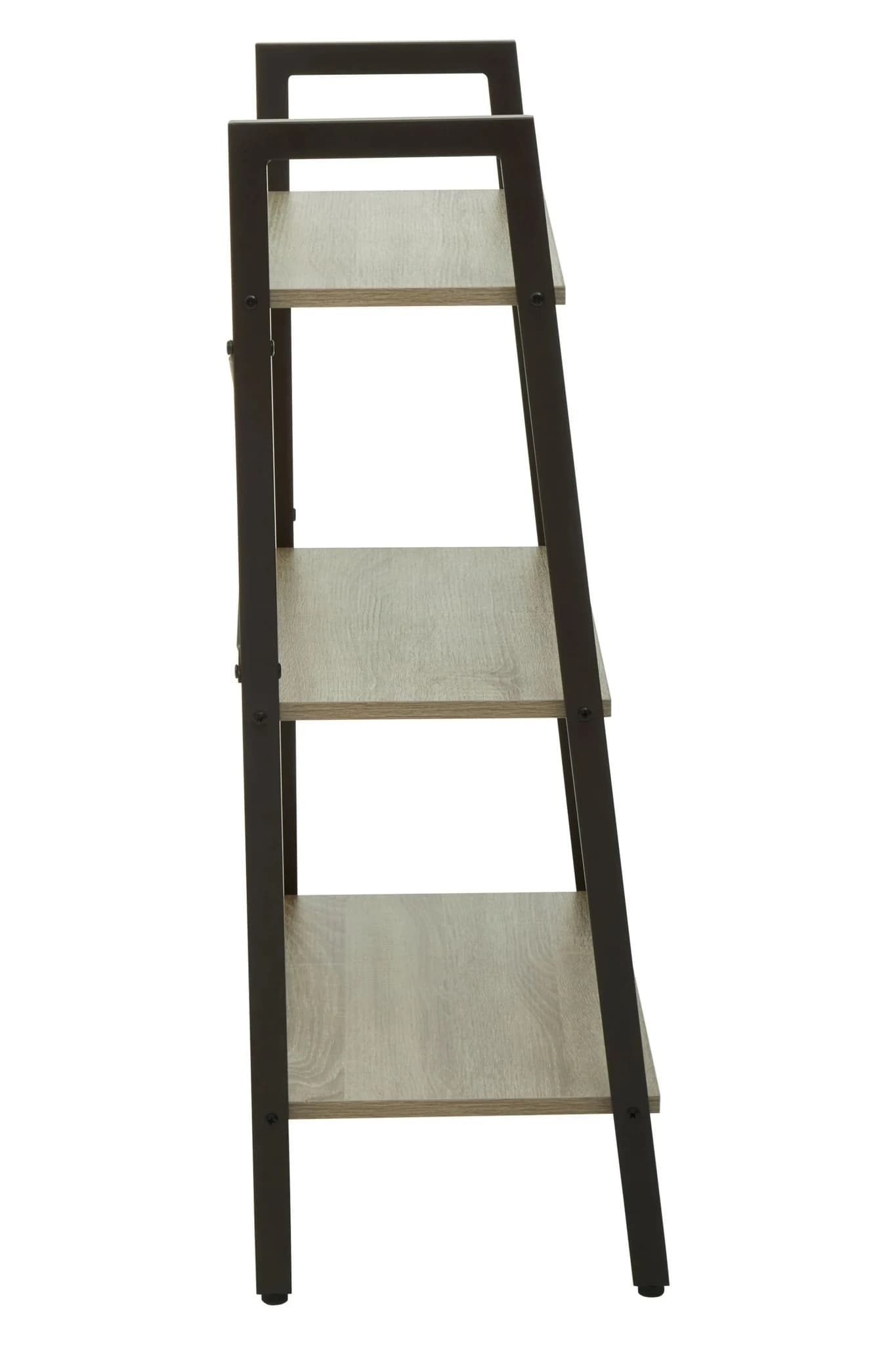 Bradbury Three Tier Grey Oak Veneer Ladder Shelf Unit - Bookcases & shelving, photo 3 of 8