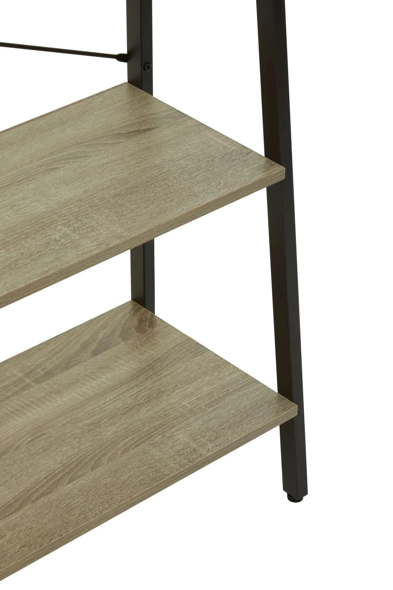 Bradbury Three Tier Grey Oak Veneer Ladder Shelf Unit - Bookcases & shelving, photo 8 of 8