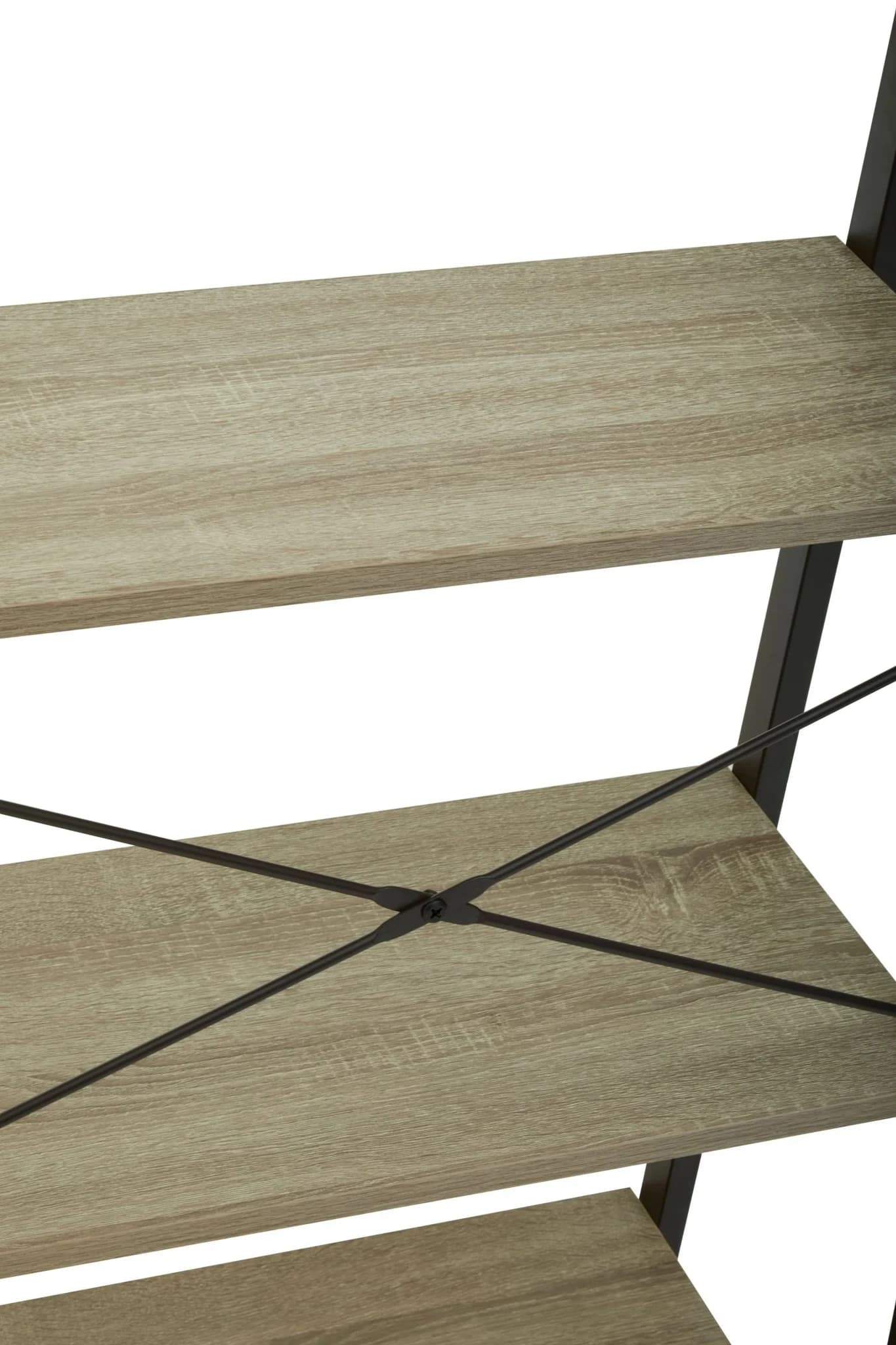 Bradbury Three Tier Grey Oak Veneer Ladder Shelf Unit - Bookcases & shelving, photo 5 of 8