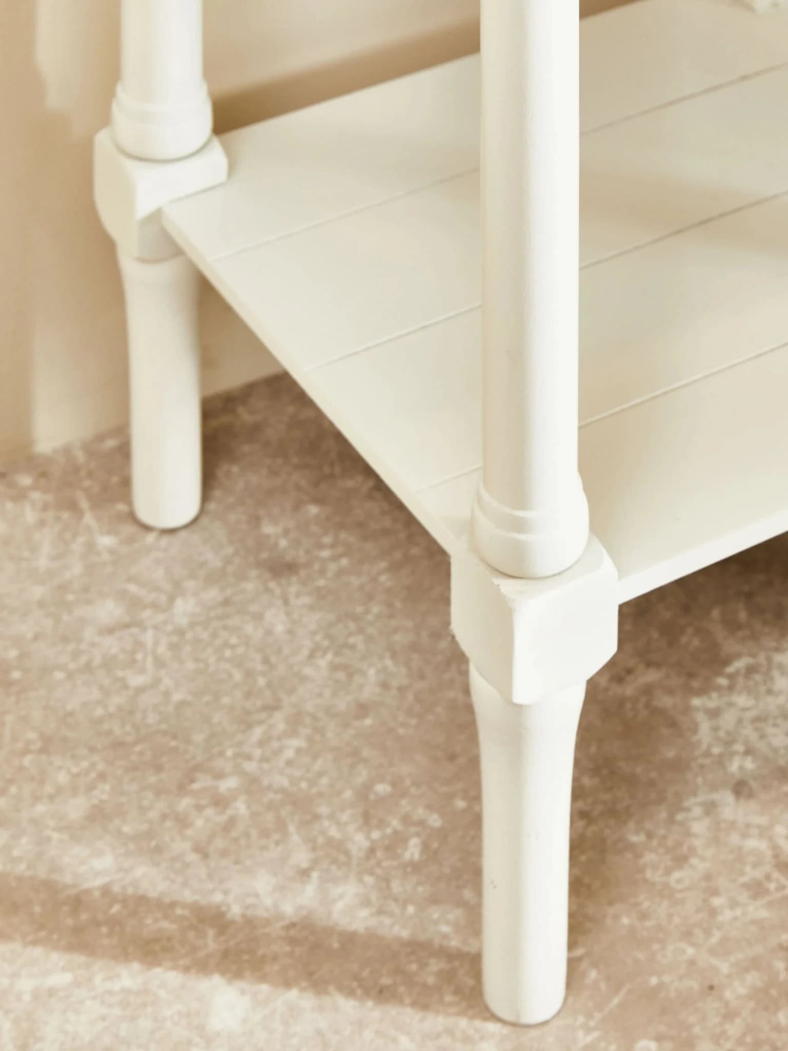 Heritage One Drawer Ivory Wooden Side Table - Tables, photo 7 of 8