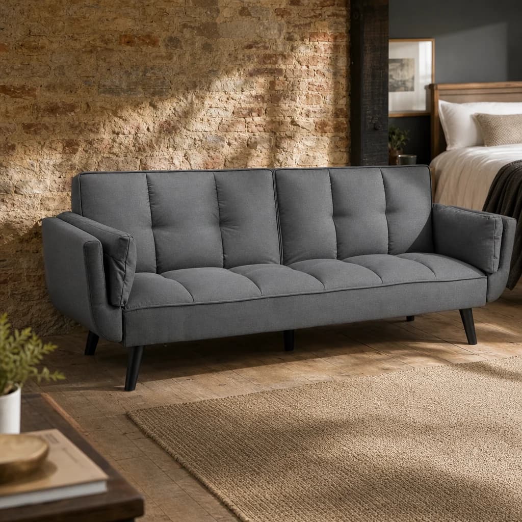Valerie 3 Seat Dark Grey Sofa Bed - Seating, photo 1 of 8
