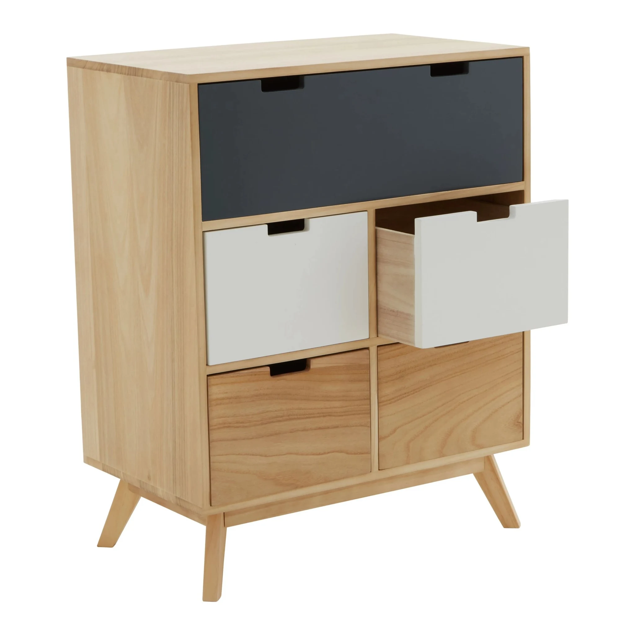 Watson Tri Colour Chest of Five Drawers - Furniture, photo 4 of 8