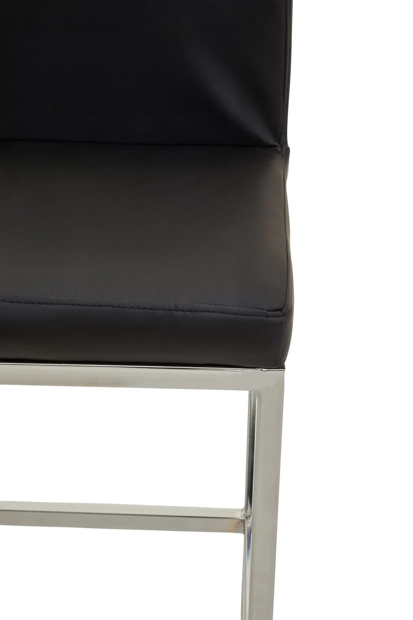 Baina Black And Chrome Finish Bar Chair - Seating, photo 5 of 8