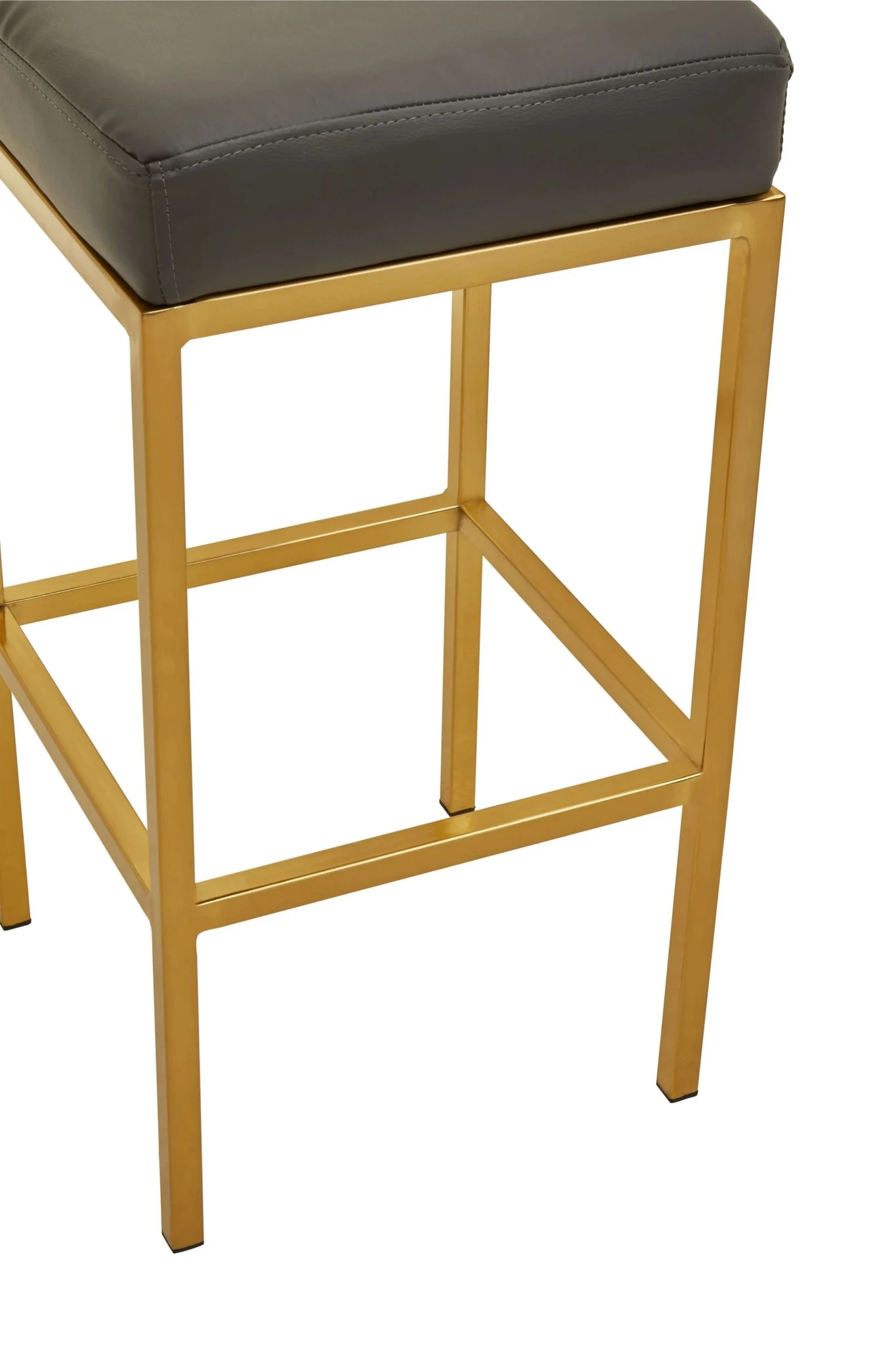 Baina Dark Grey And Gold Finish Bar Stool - Seating, photo 5 of 6