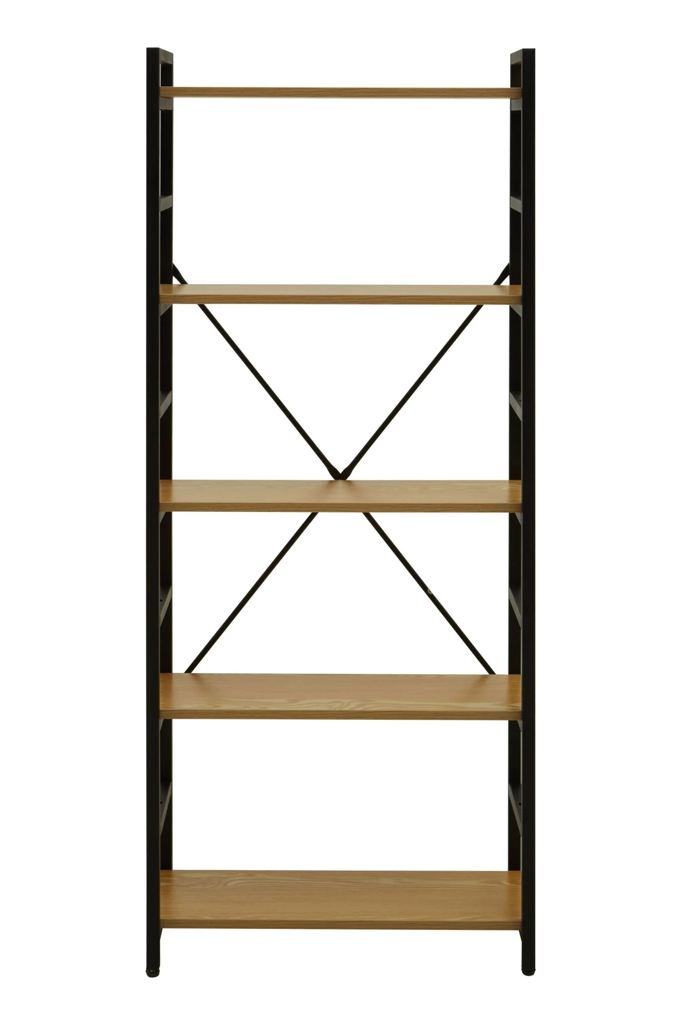 Laxton 5 Tier Light Oak Effect Shelf Unit - Bookcases & shelving, photo 3 of 8