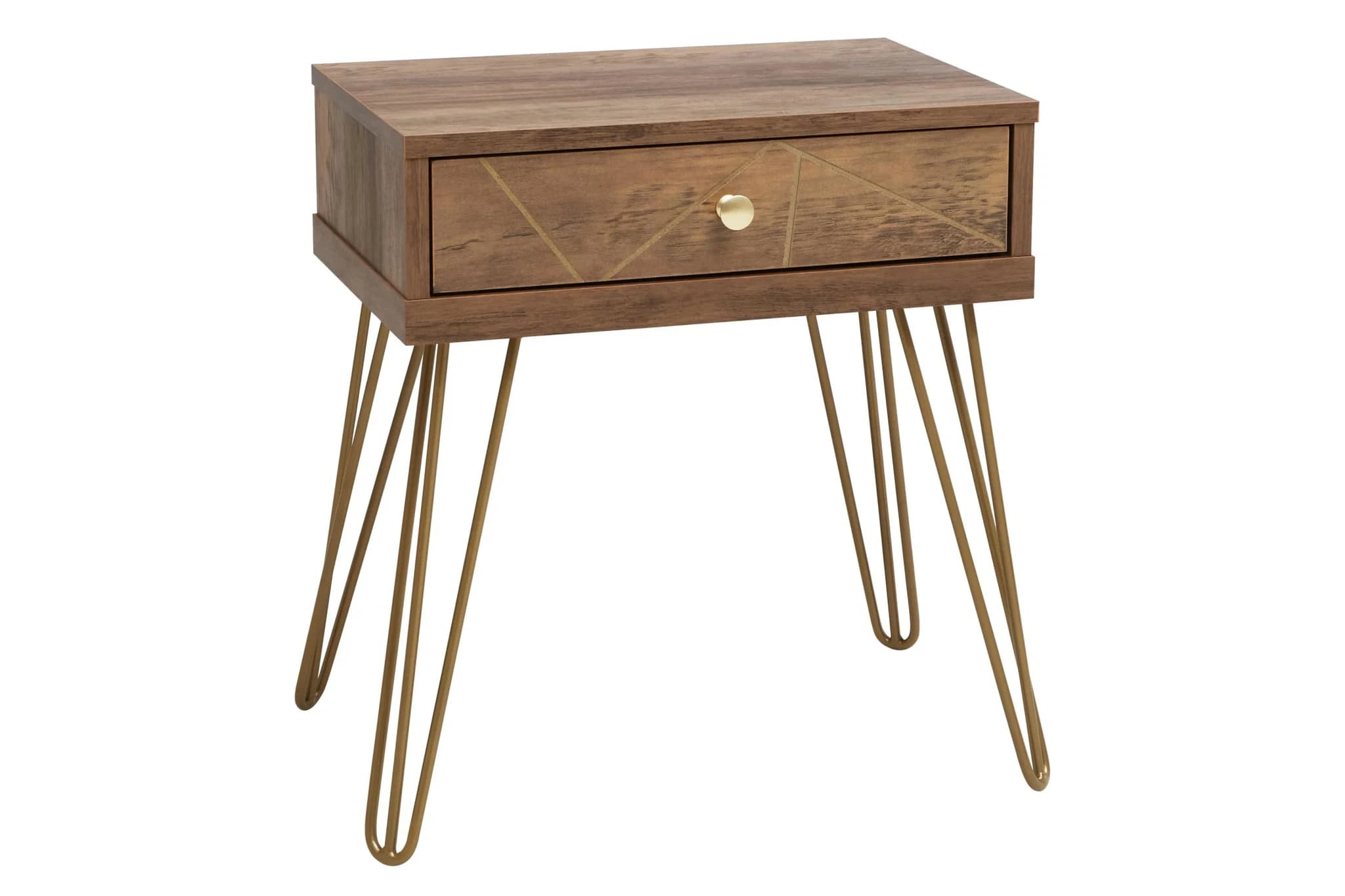 Flori 1 Drawer Draw Side Table with Hairpin Legs - Tables, photo 8 of 8