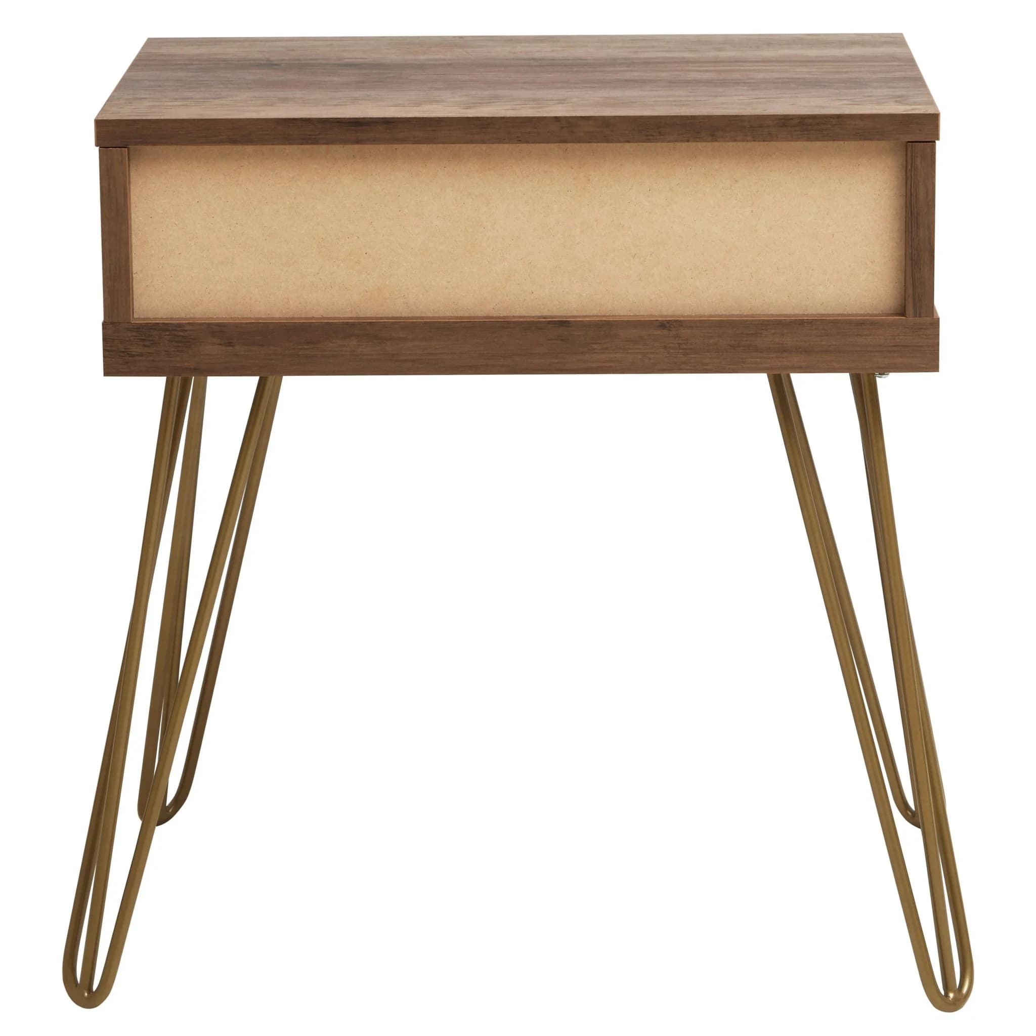 Flori 1 Drawer Draw Side Table with Hairpin Legs - Tables, photo 6 of 8