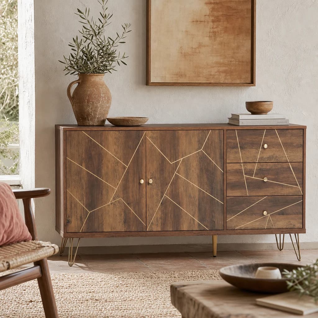 Flori Sideboard with 2 Doors and 3 Drawers - Bookcases & shelving, photo 1 of 8