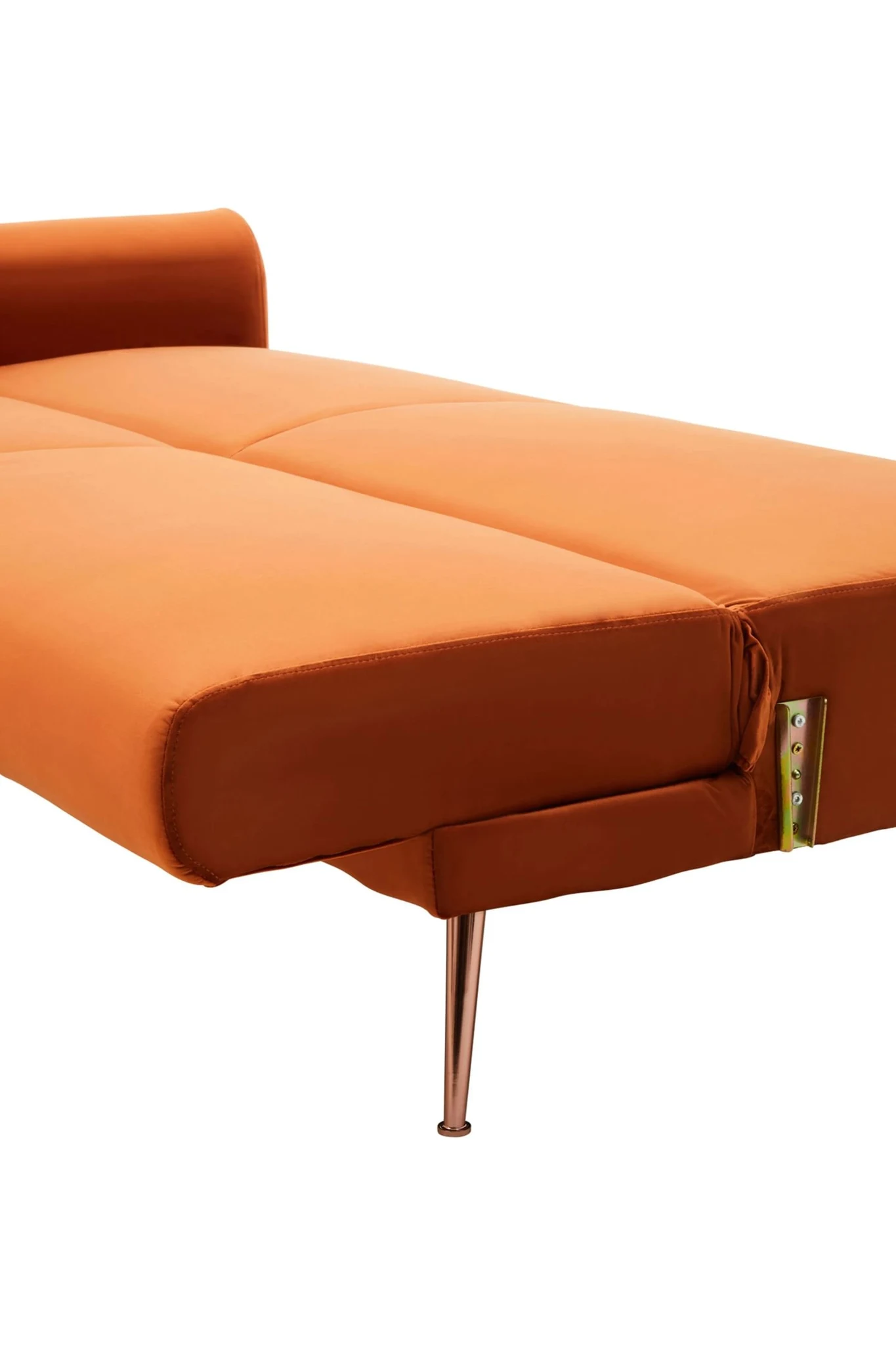 Hatton Burnt Orange Velvet Sofa Bed - Seating, photo 7 of 8