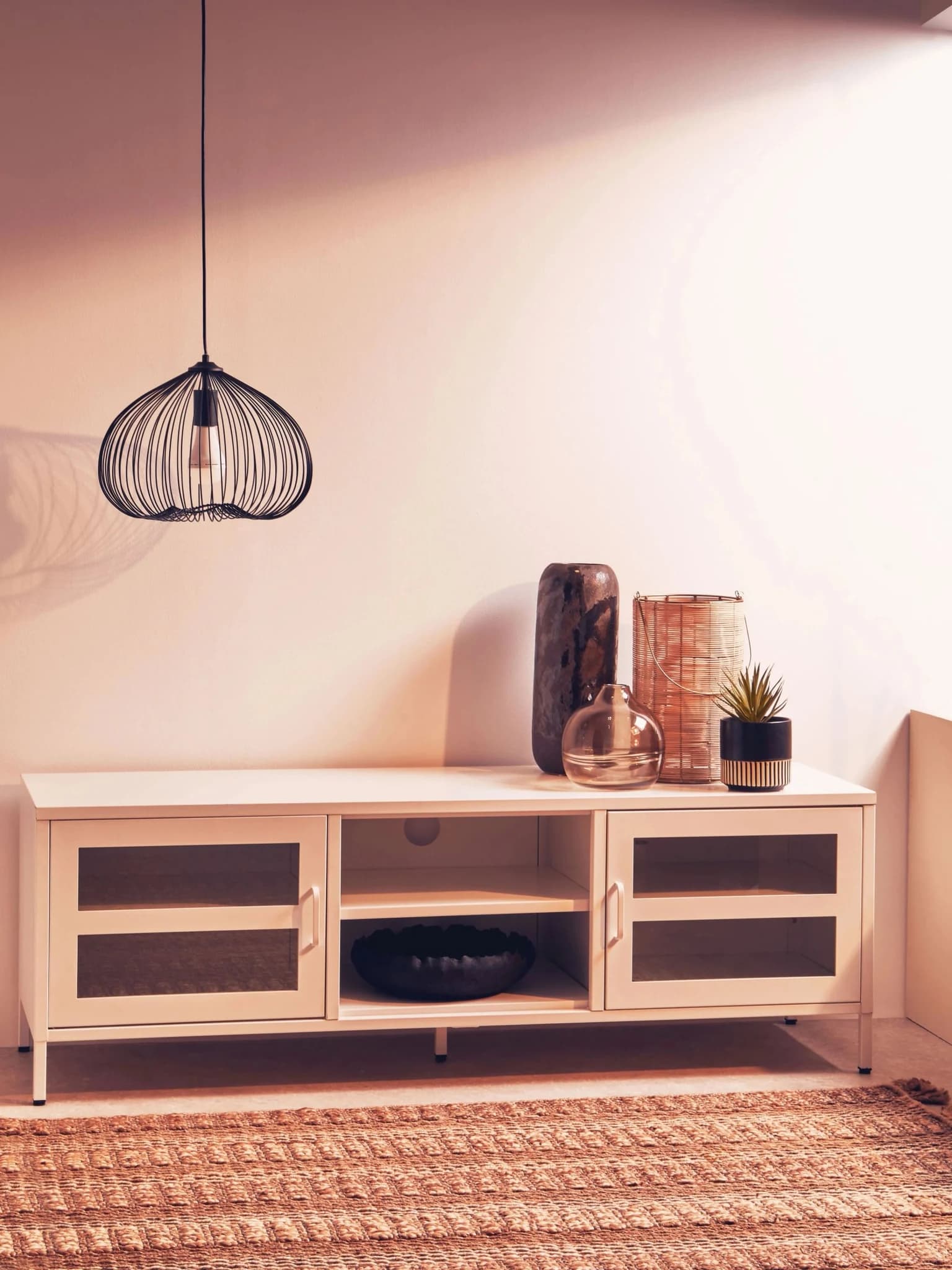 Acier Two Door White Metal Media Unit - Bookcases & shelving, photo 3 of 8
