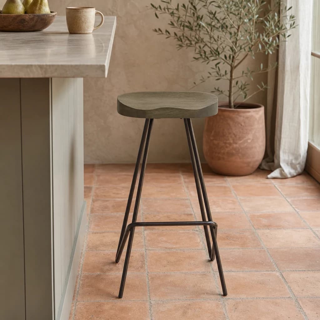 District Elm Wood Bar Stool - Seating, photo 1 of 8