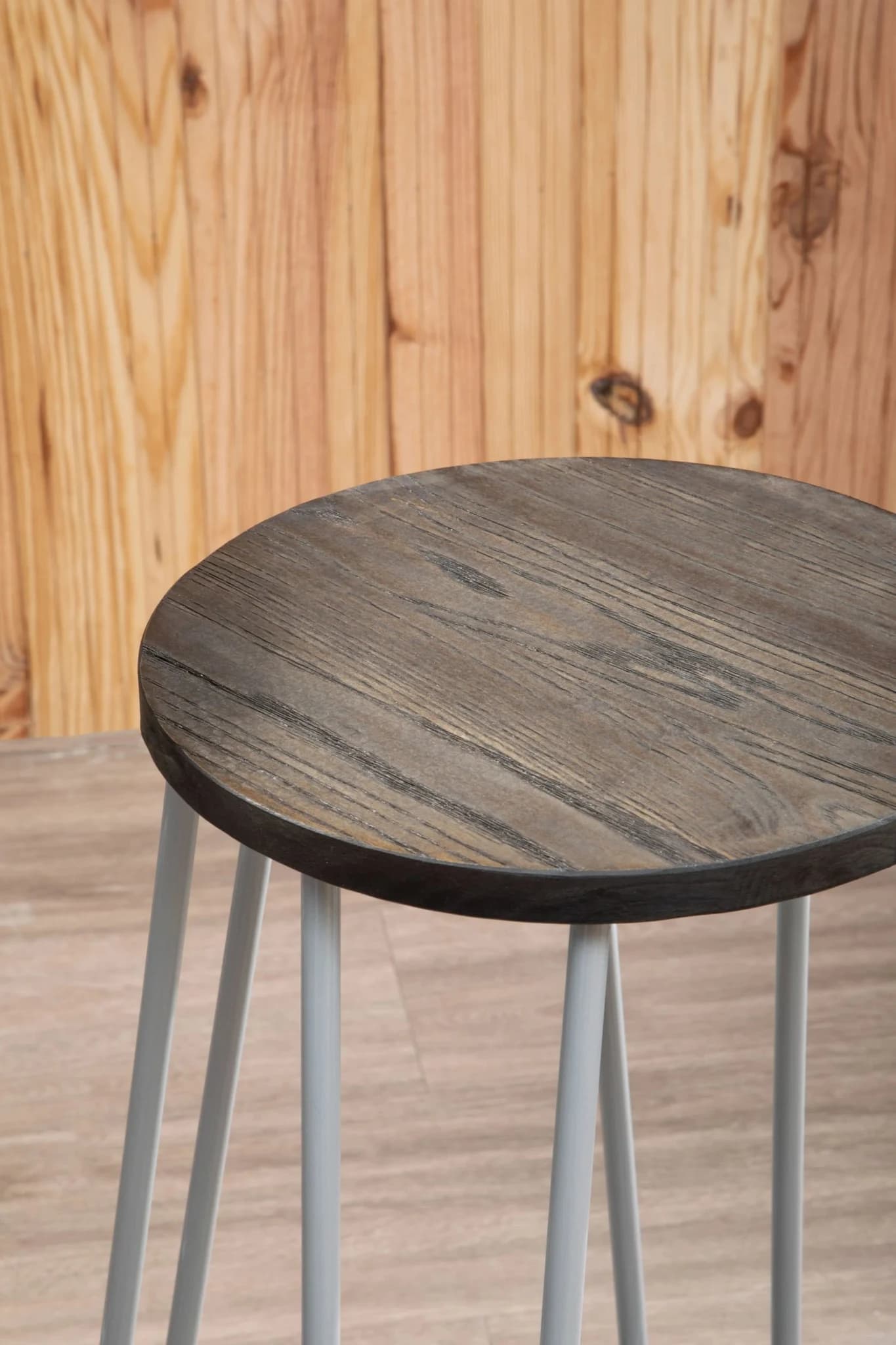 District 3 Piece Elm Wood Bar Table And Stool Set - Seating, photo 5 of 8