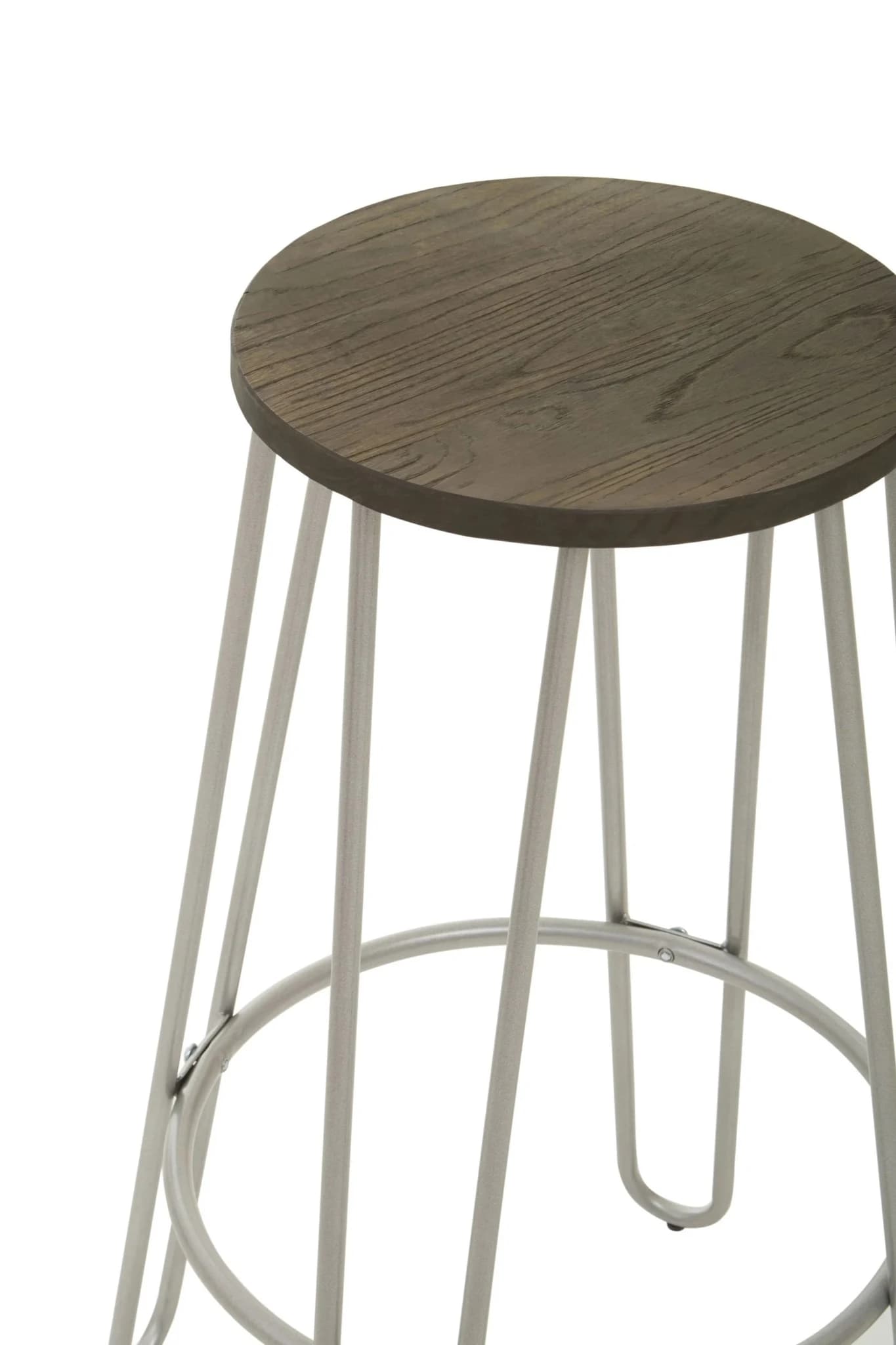 District Barstool with Silver Metal Legs - Seating, photo 6 of 6