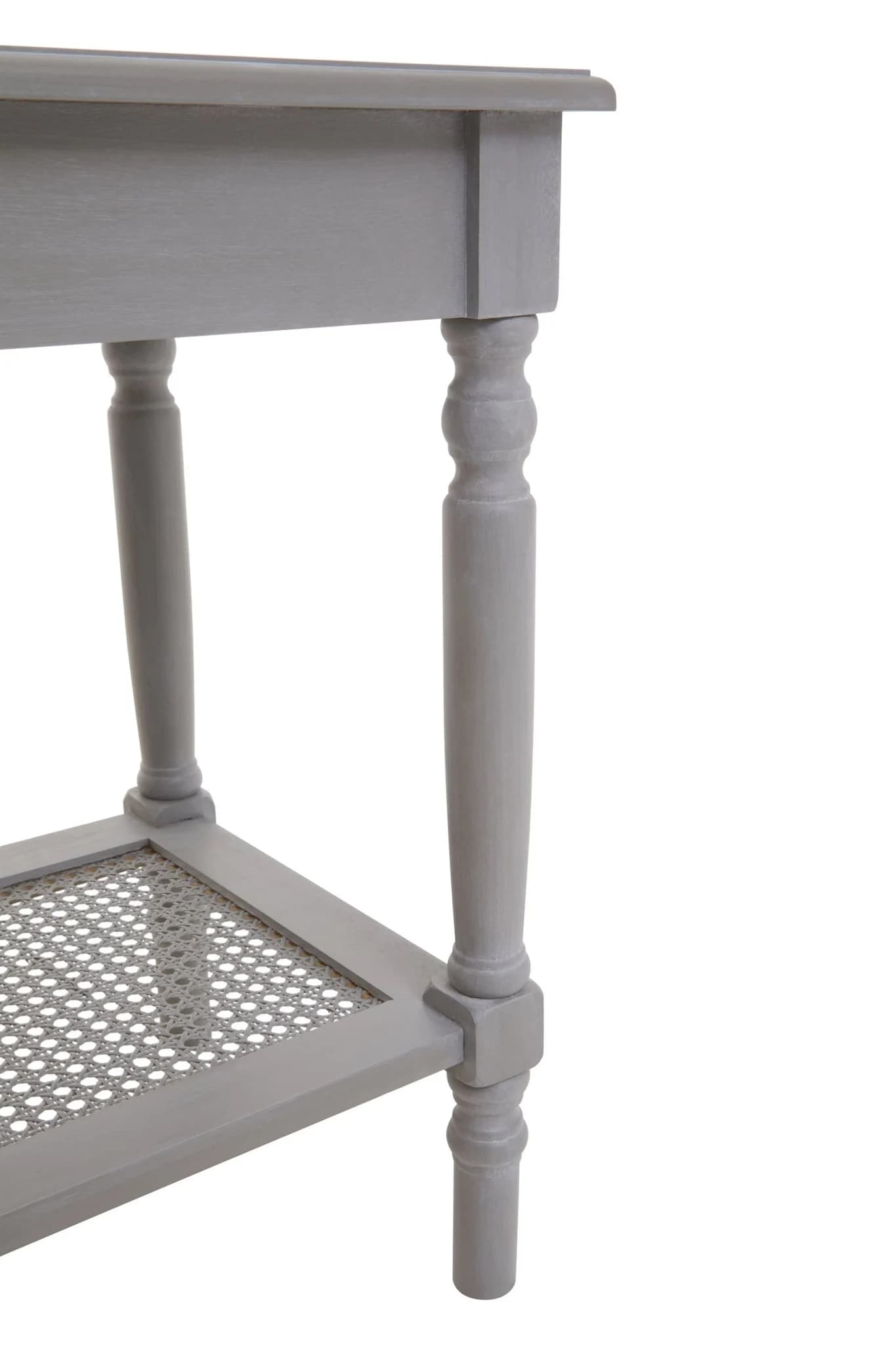 Heritage Grey Wash Wooden Side Table with Lower Shelf - Bookcases & shelving, photo 8 of 8