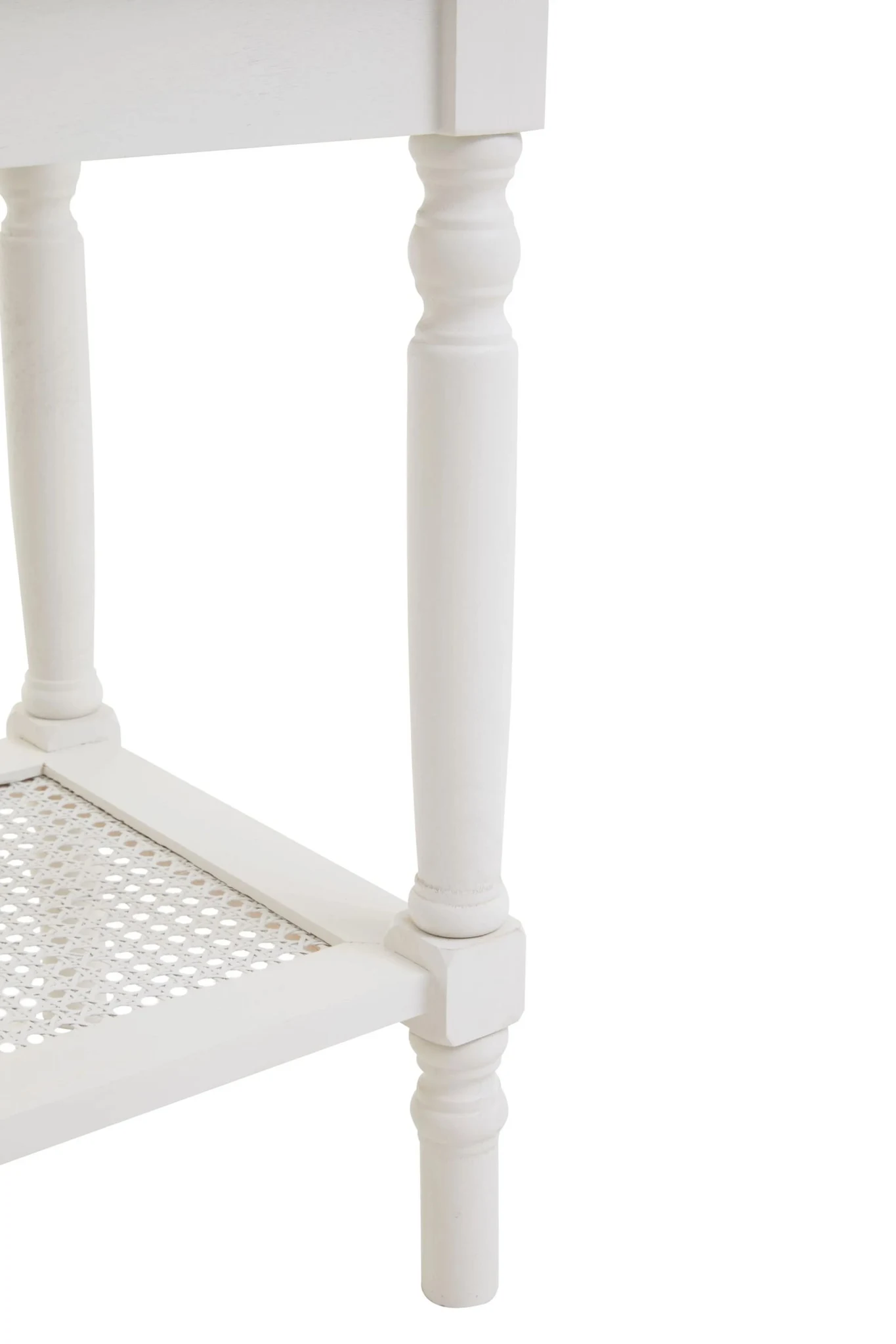 Heritage White Wooden Side Table with Lower Shelf - Bookcases & shelving, photo 8 of 8