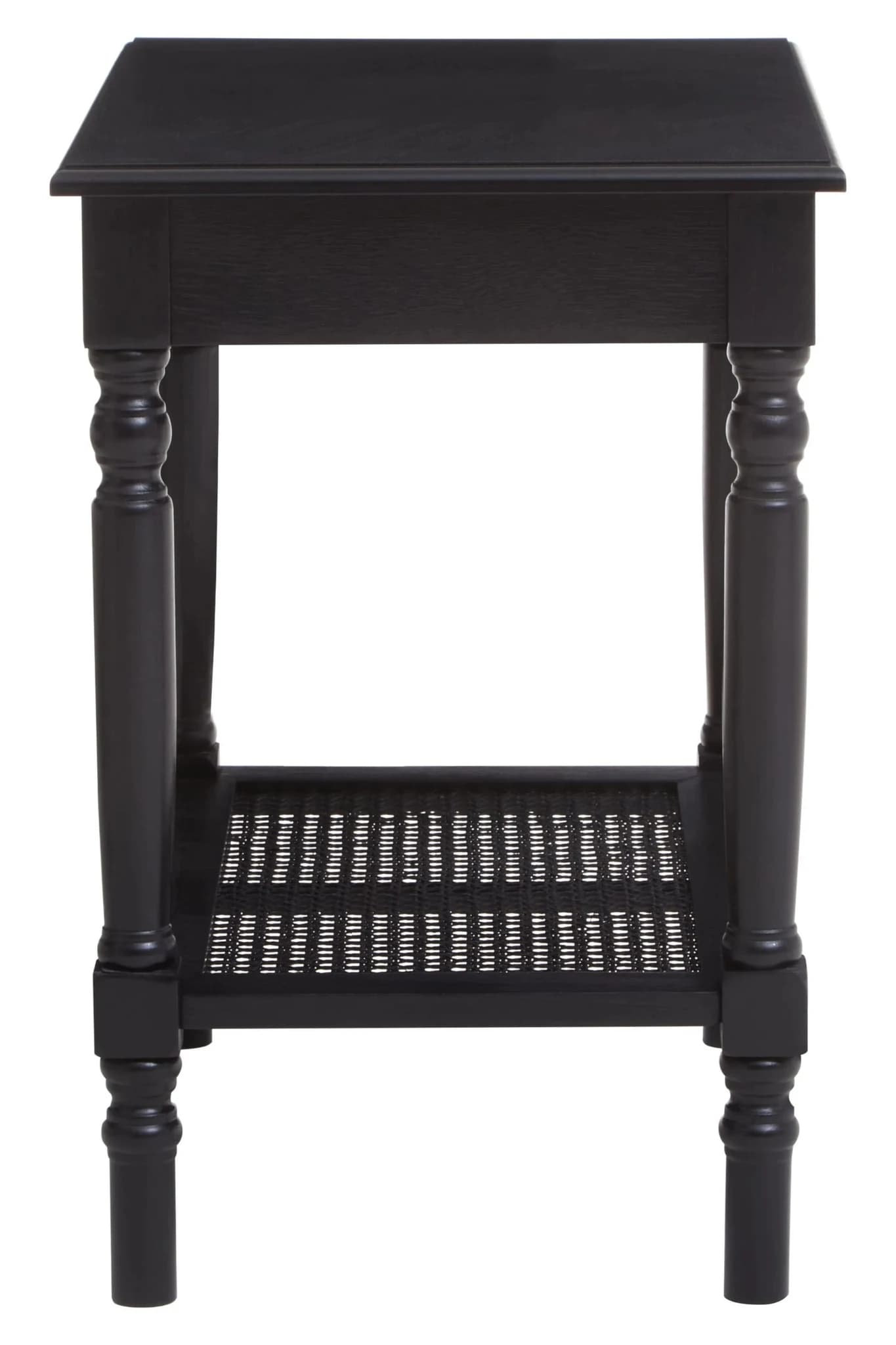 Heritage Black Wooden Side Table with Lower Shelf - Bookcases & shelving, photo 6 of 8