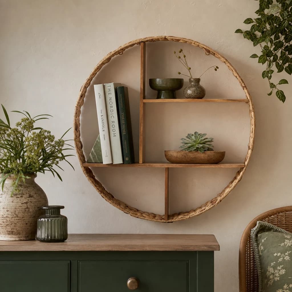 Arles Water Hyacinth Wall Shelf - Bookcases & shelving, photo 1 of 8