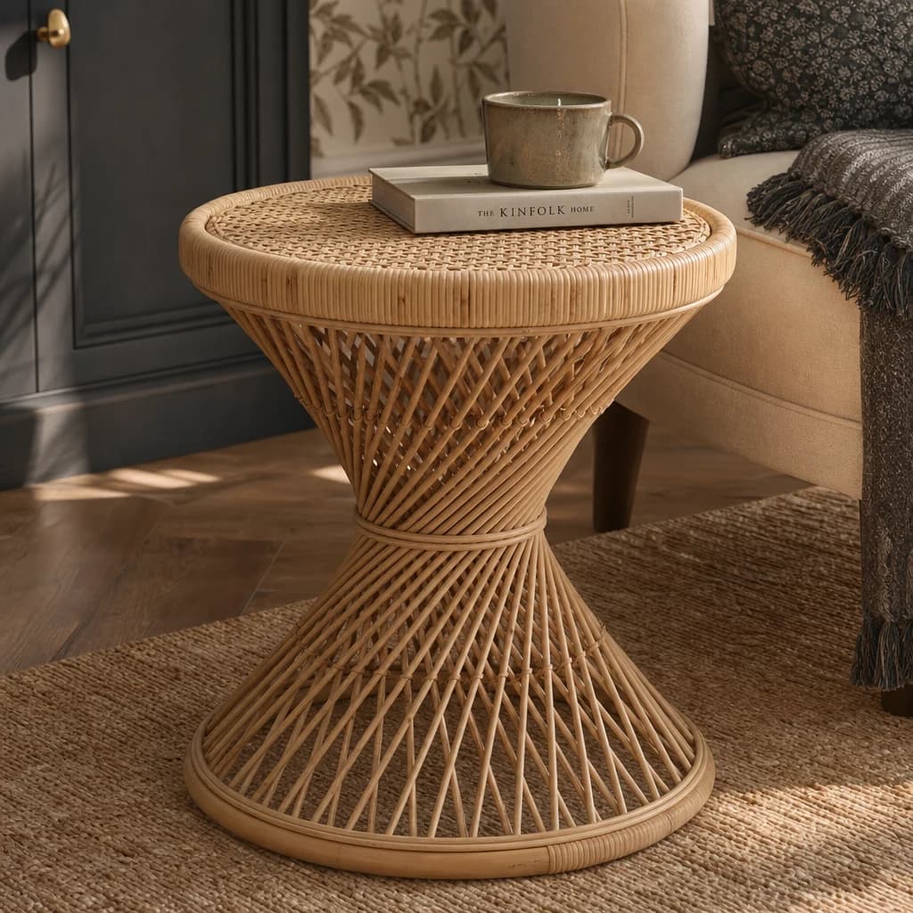 Mataram Natural Twisted Design Side Table - Tables, photo 1 of 8