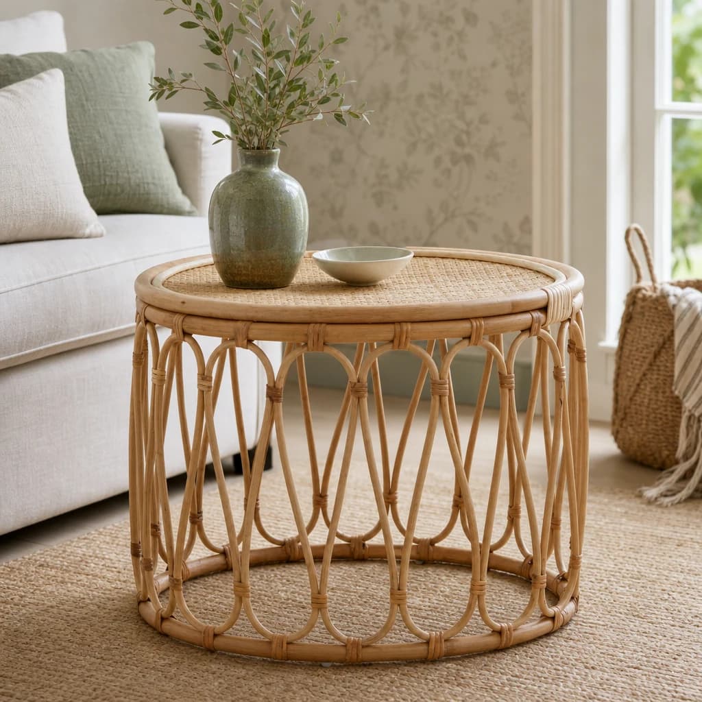 Mataram Natural Rattan Table