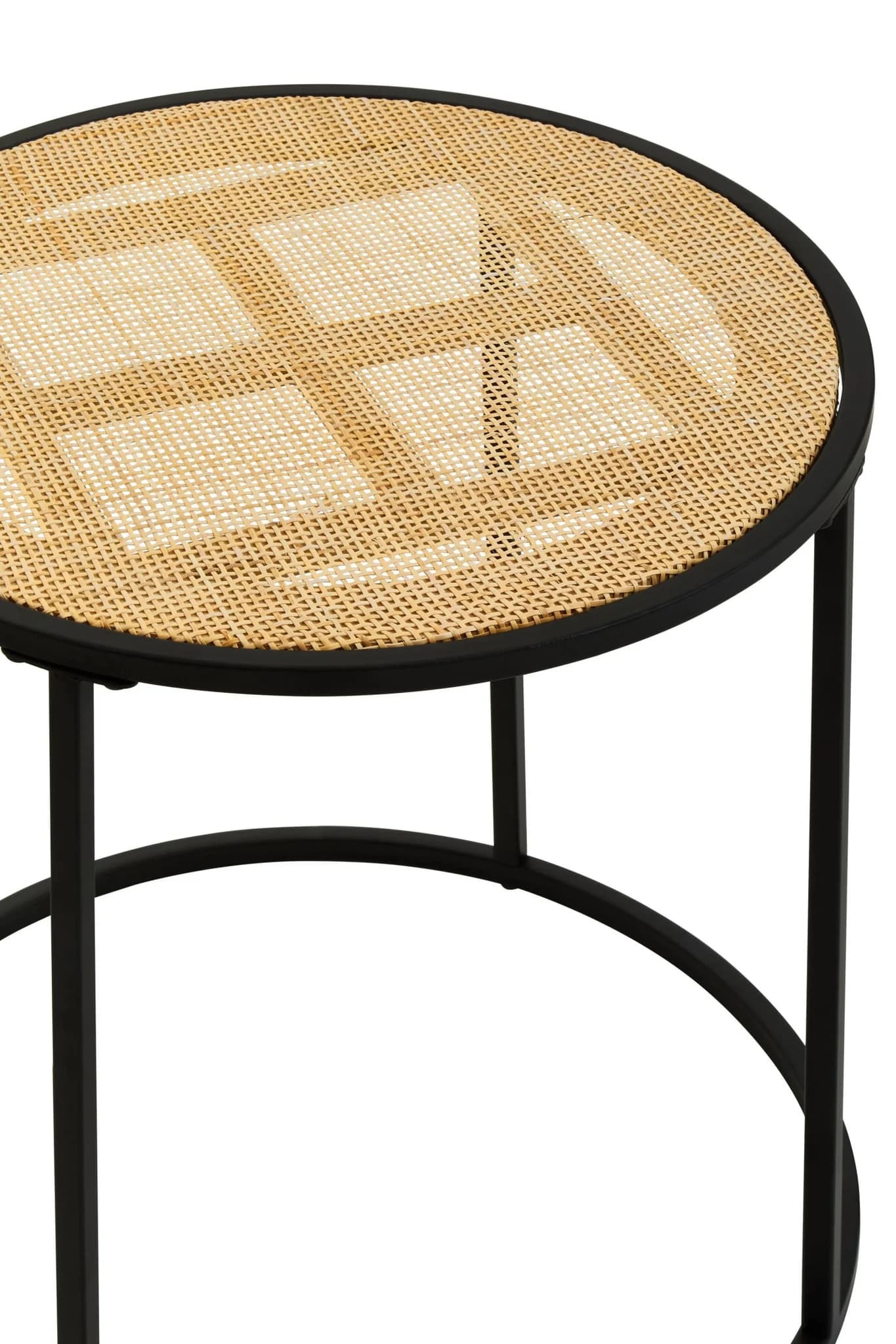 Depok Rattan And Metal Round Side Table - Tables, photo 7 of 7
