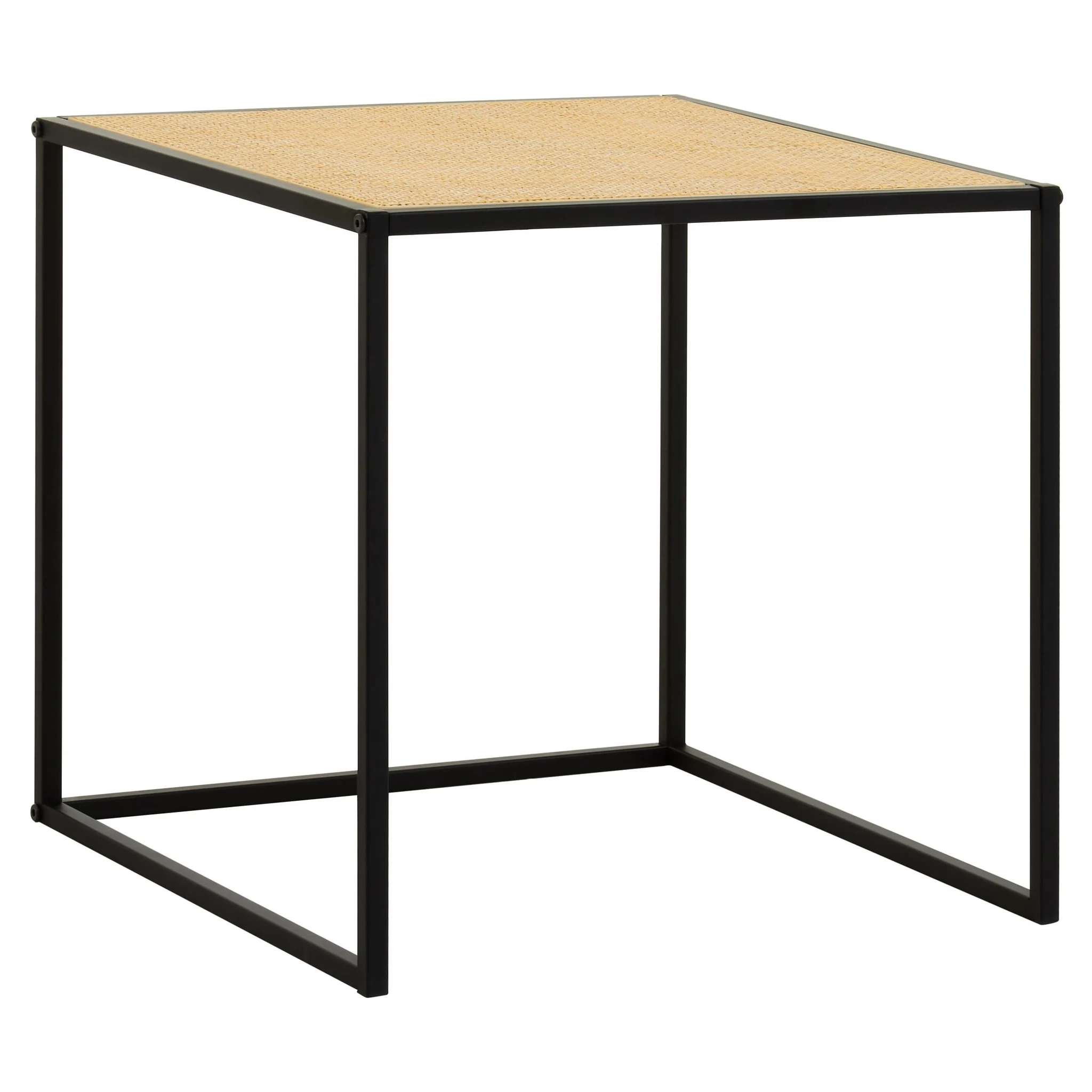 Depok Rattan and Metal Square Side Table - Tables, photo 6 of 8