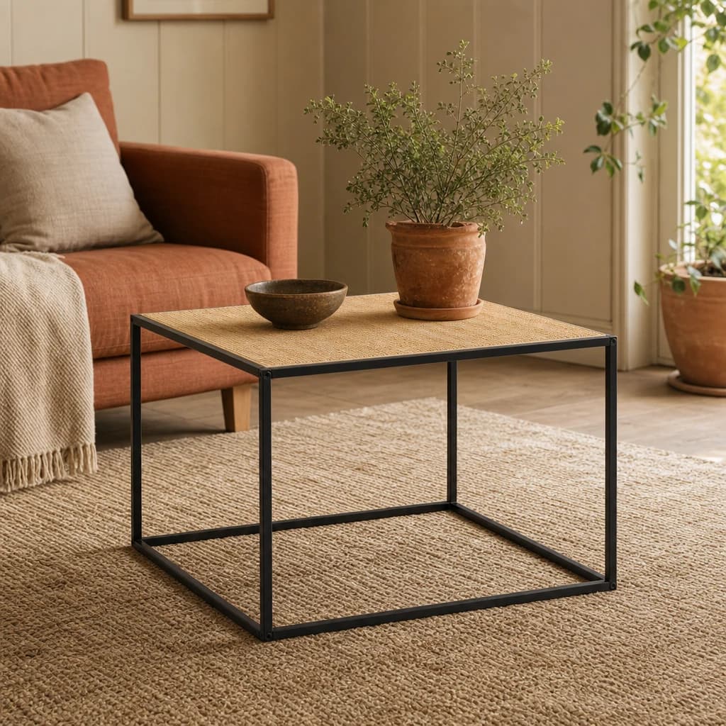 Depok Rattan And Metal Coffee Table - Tables, photo 1 of 8