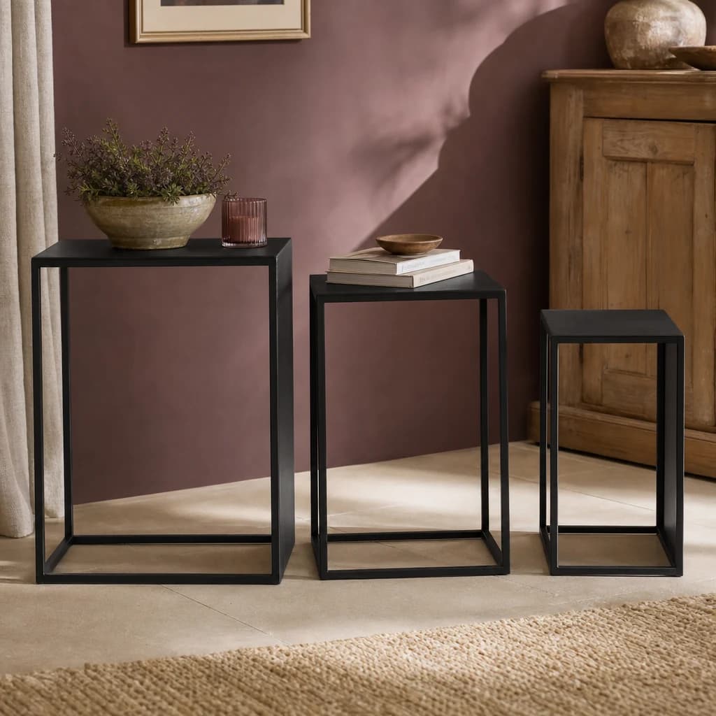 Avento Set Of Three Rectangular Nesting Tables - Tables, photo 1 of 8