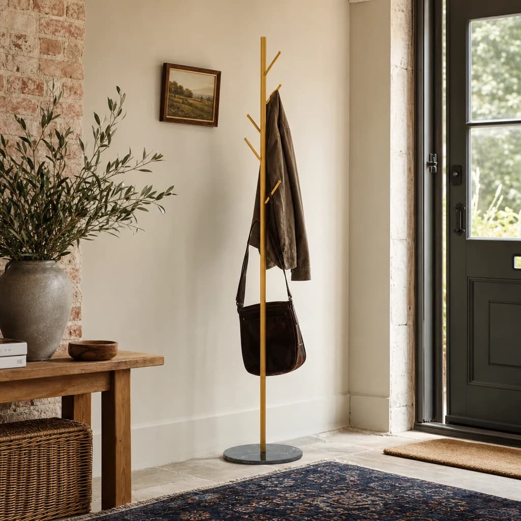 Avento Gold And Black Coat Stand - Bookcases & shelving, photo 1 of 3