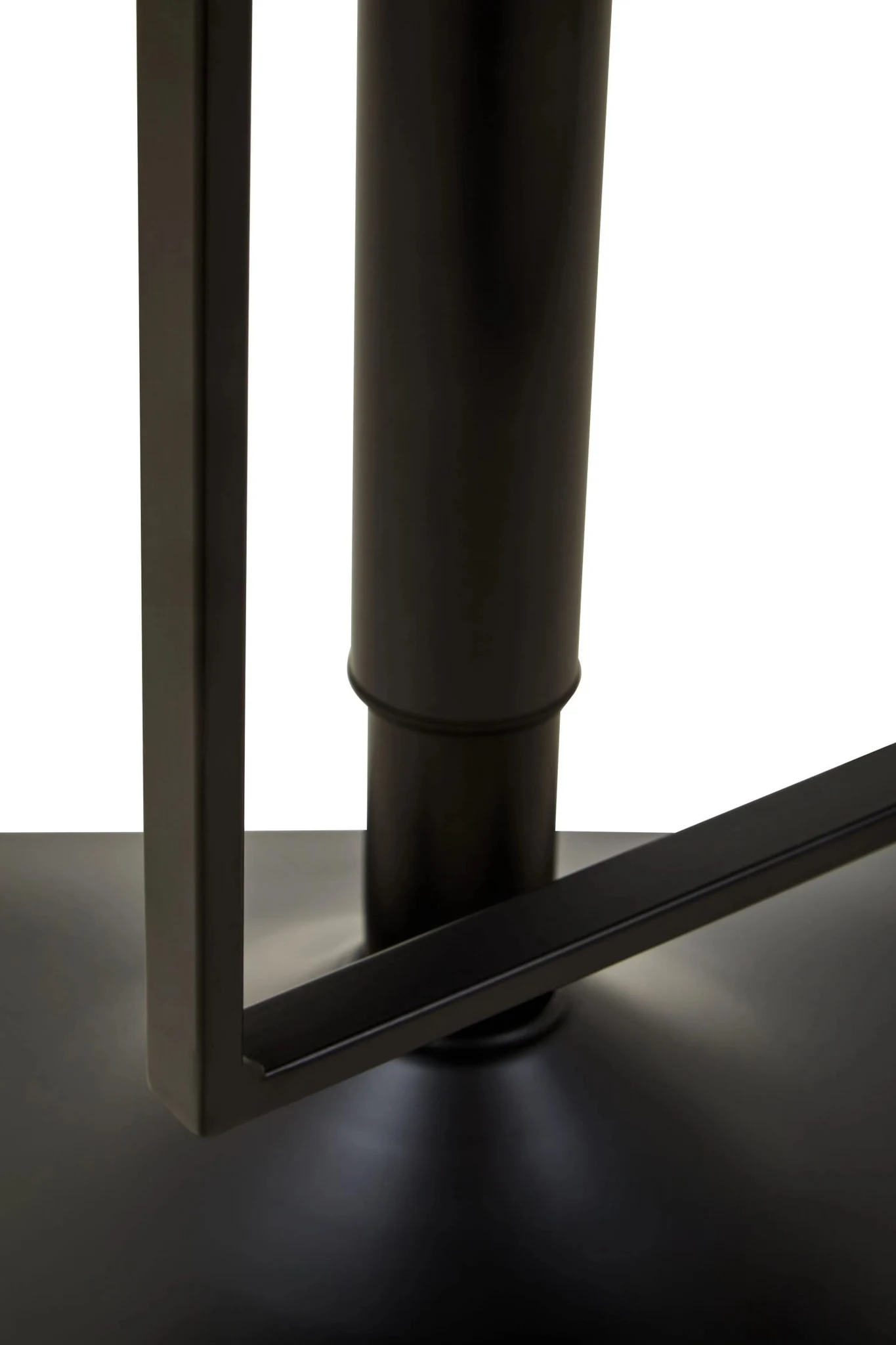 Baina White Leather Effect and Black Base Bar chair - Seating, photo 6 of 8