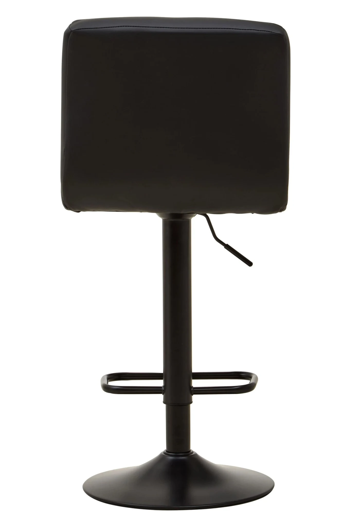 Baina Black Faux Leather Bar Chair - Seating, photo 2 of 8