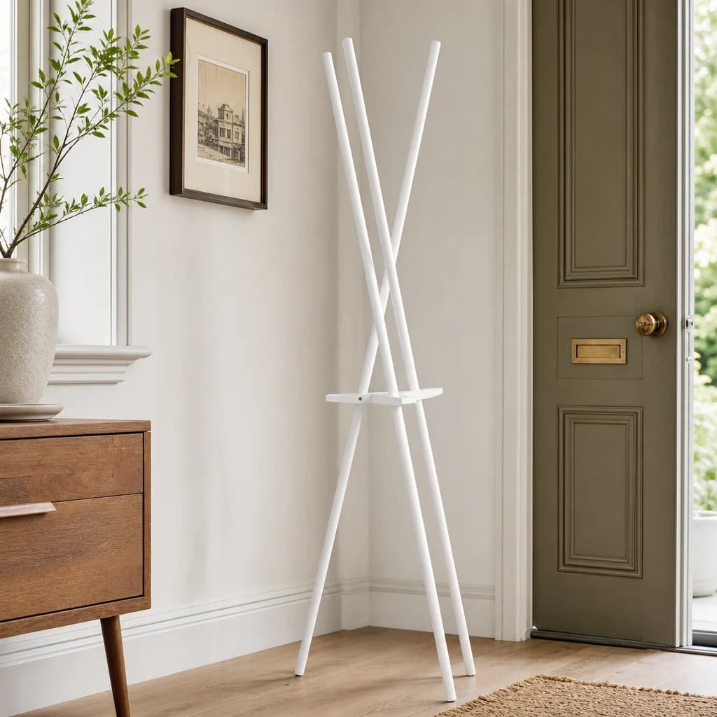 Rostok Matt White Coat Stand - Bookcases & shelving, photo 1 of 6