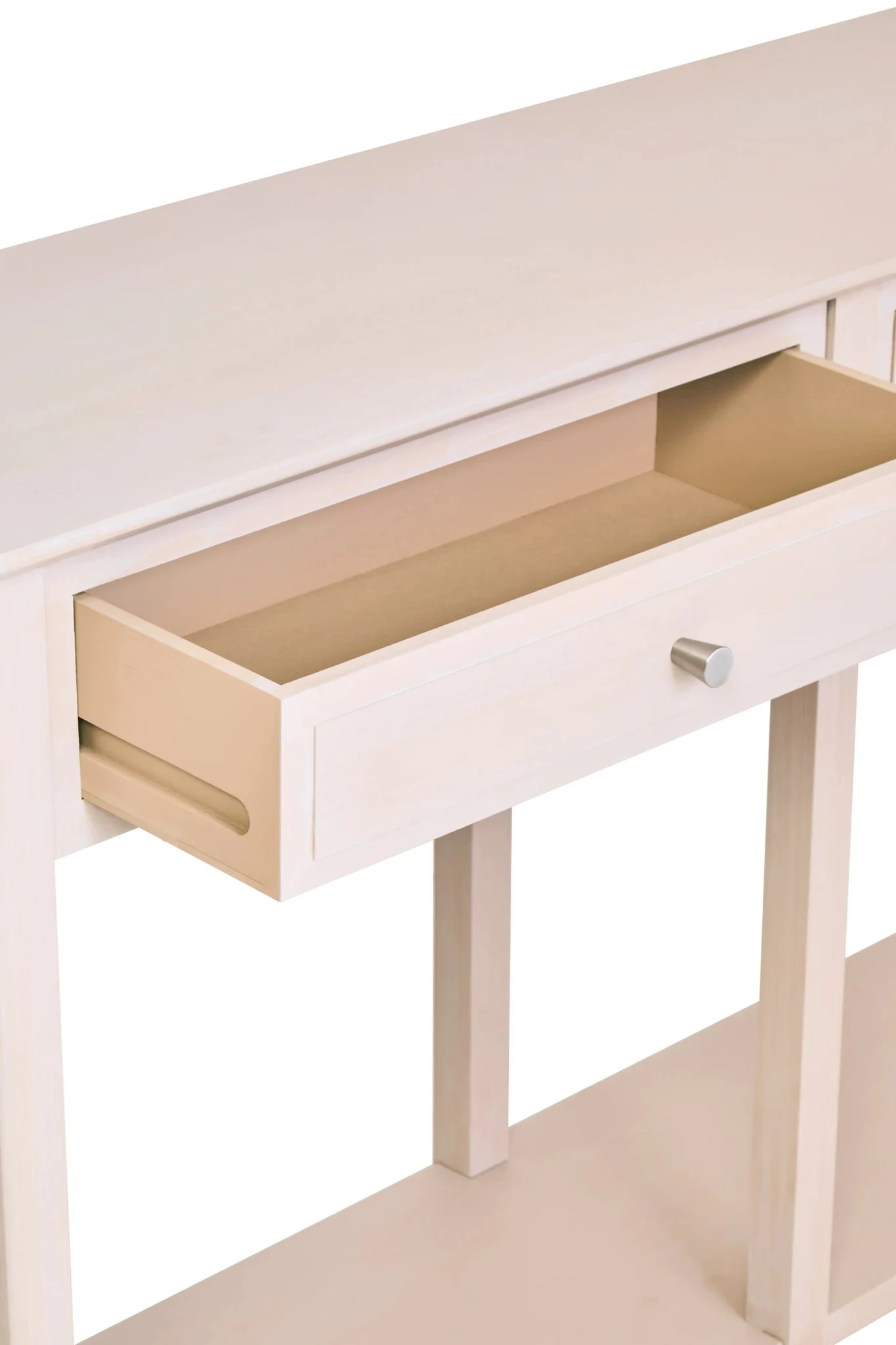 Heritage Two Drawer Taupe Wooden Console Table - Tables, photo 6 of 8