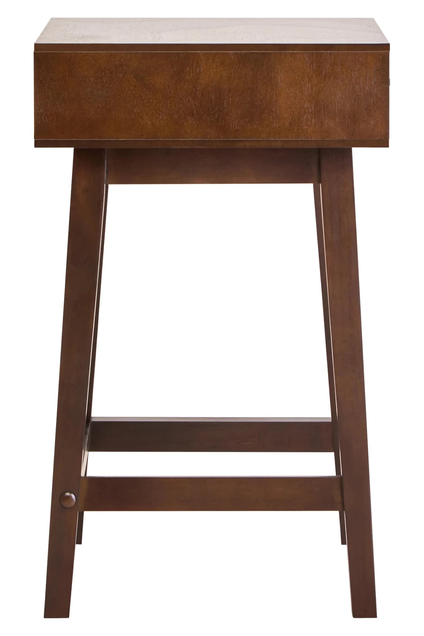 Heritage One Drawer Walnut Wood Finish Side Table - Tables, photo 3 of 8