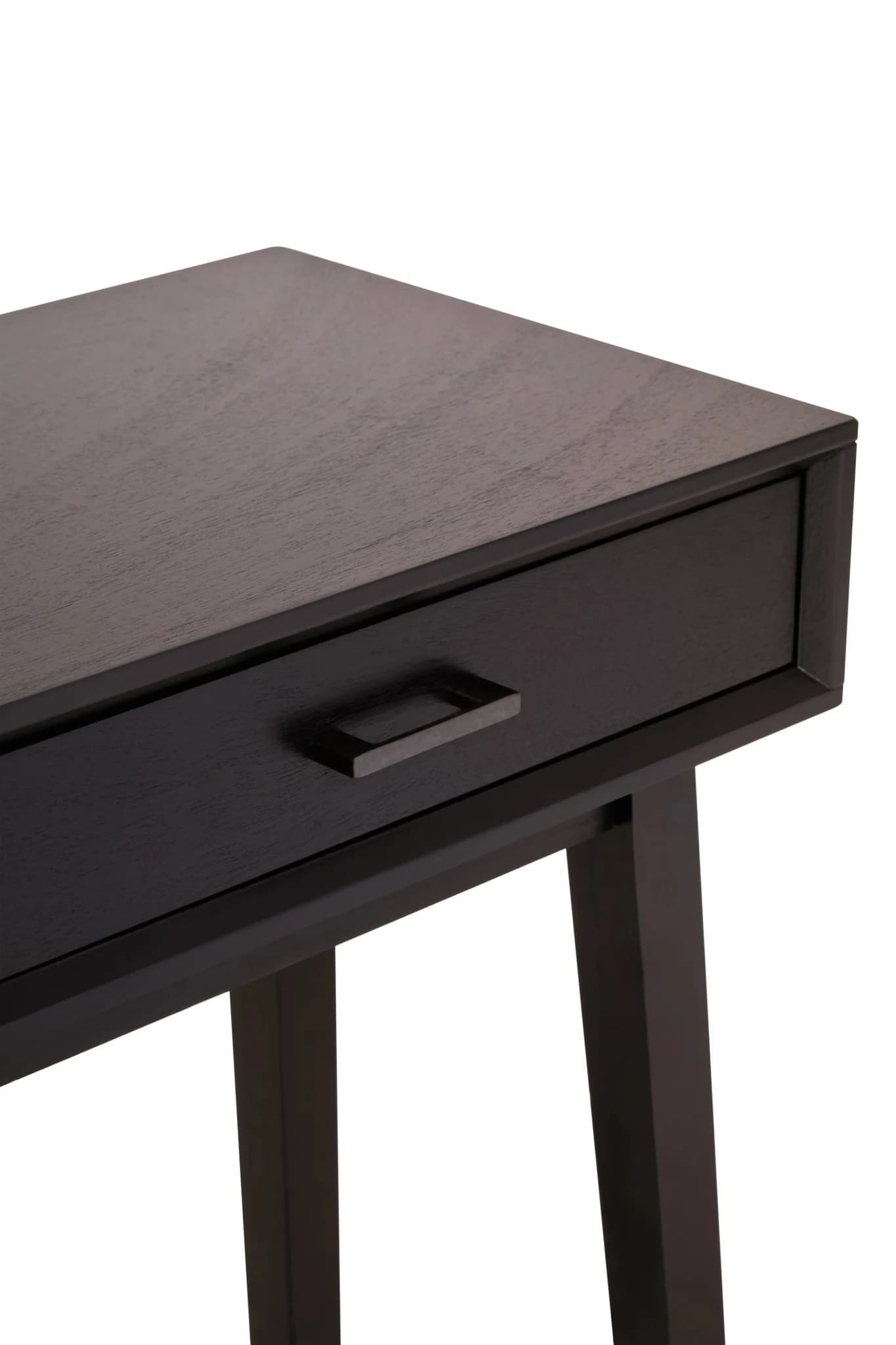 Heritage Two Drawer Black Finish Wooden Console Table - Tables, photo 8 of 8