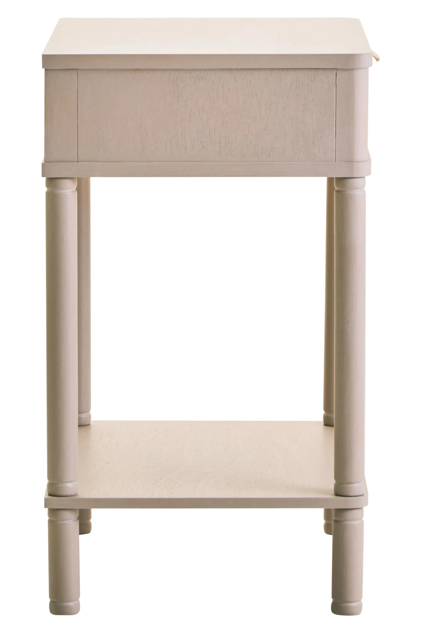 Heritage One Drawer Reed Detail Taupe Wooden Side Table - Tables, photo 8 of 8