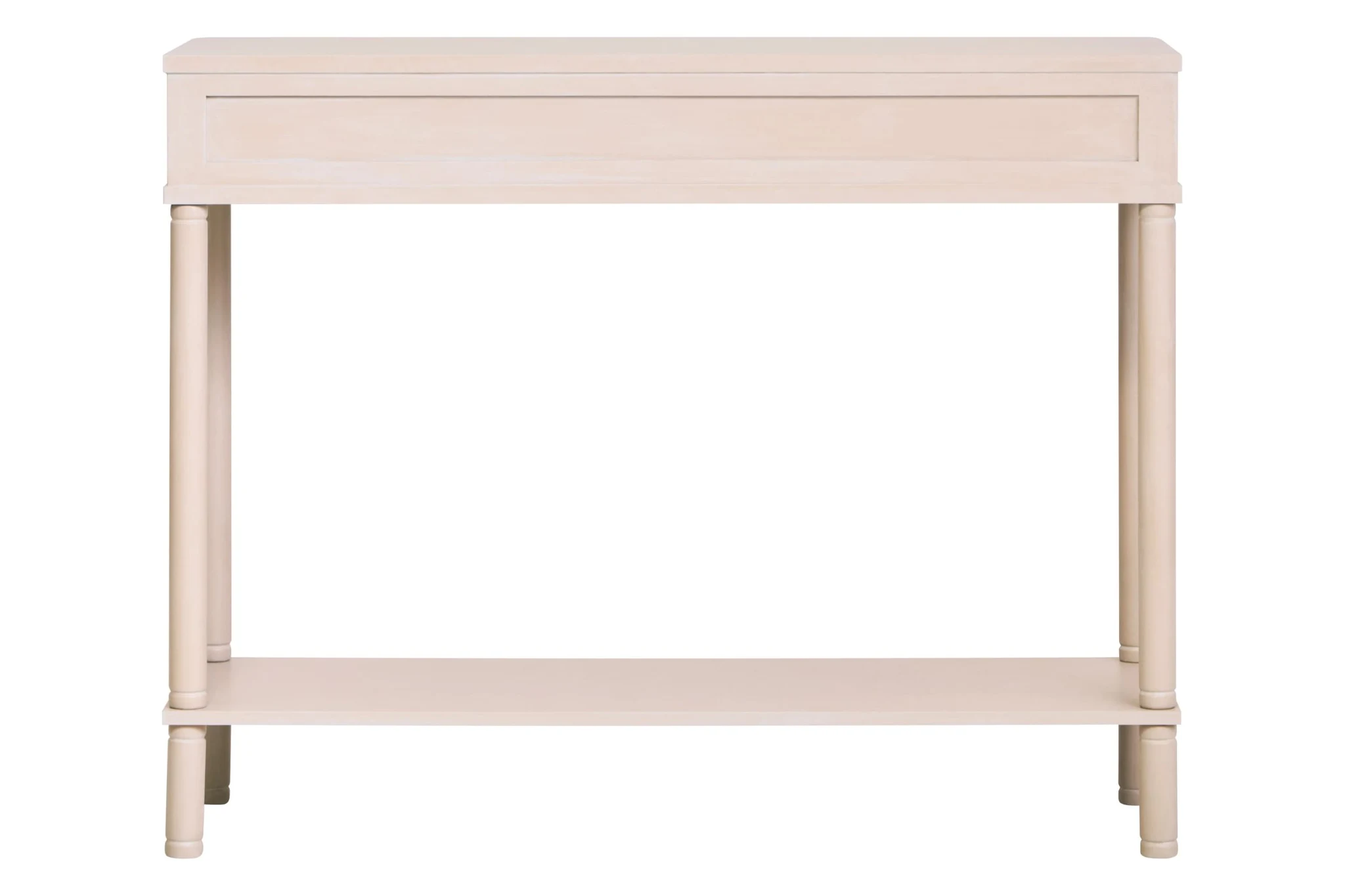Heritage Two Drawer Reed Detail Taupe Wooden Console Table - Tables, photo 8 of 8