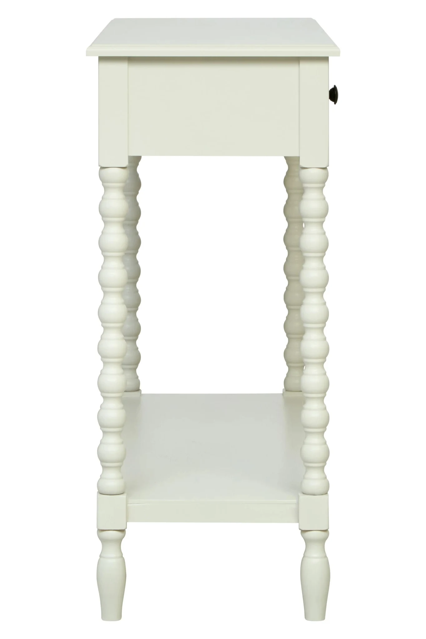 Heritage Two Drawer Bobble Detail Ivory Wooden Console Table - Tables, photo 3 of 8