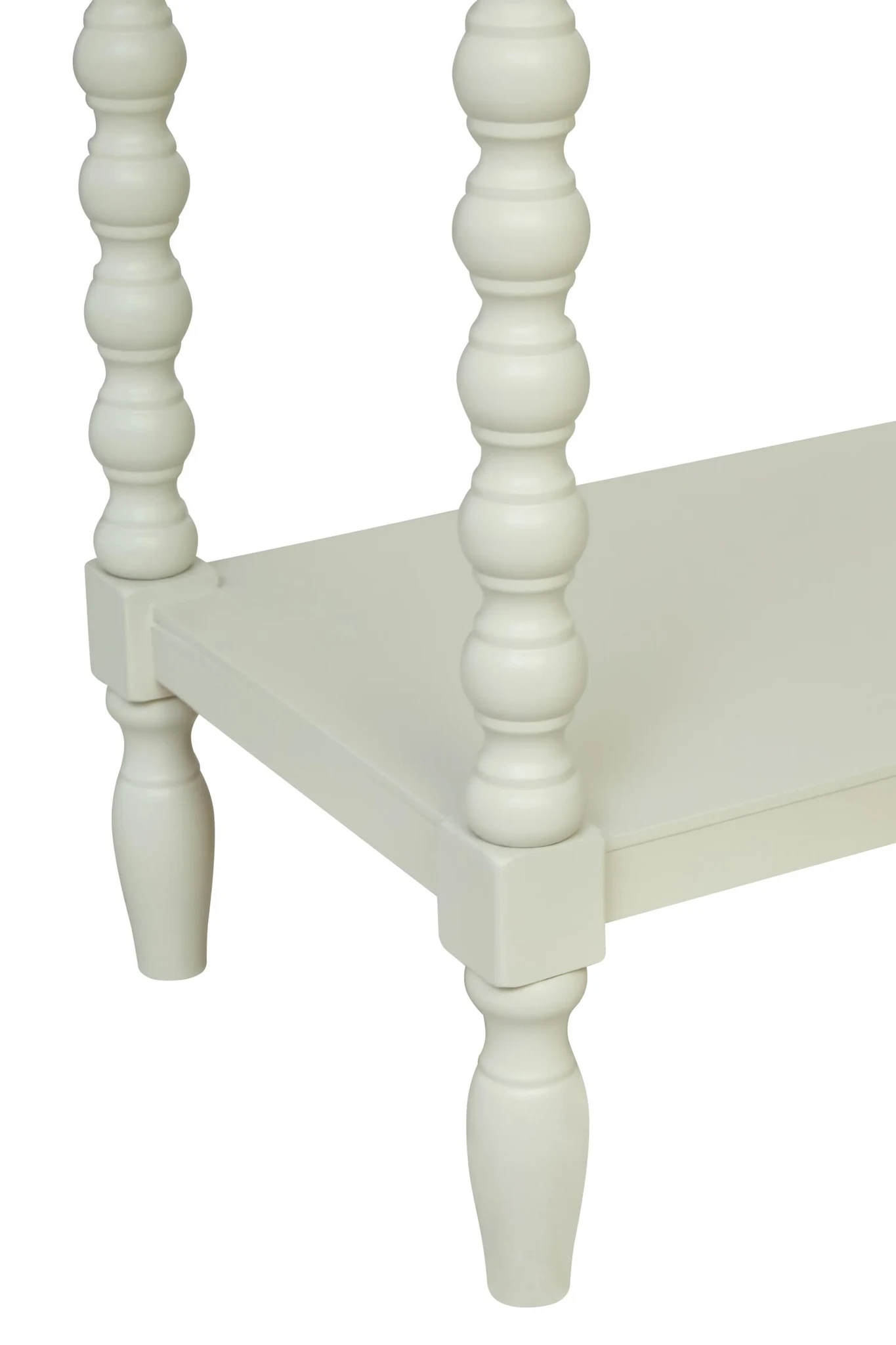 Heritage Two Drawer Bobble Detail Ivory Wooden Console Table - Tables, photo 7 of 8