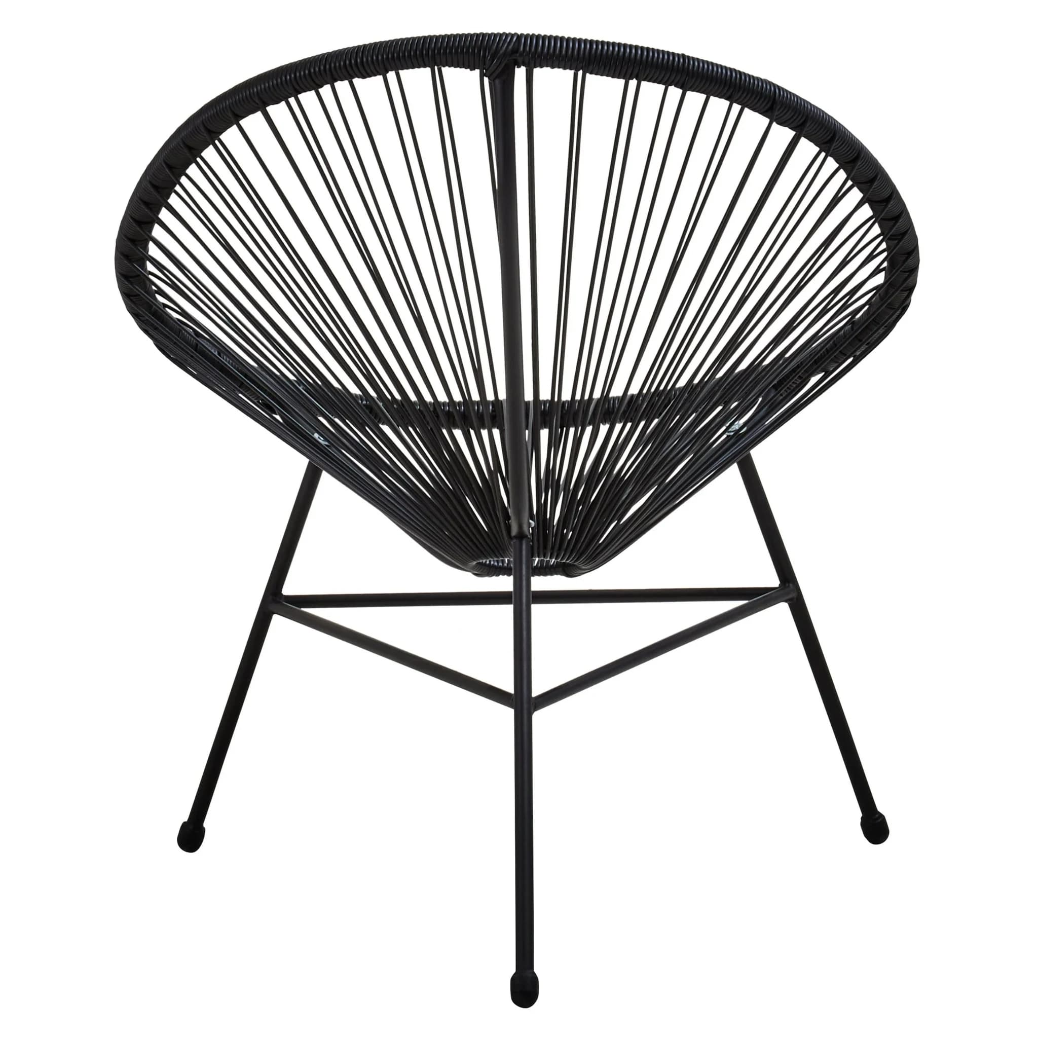 Miami Black Rattan 3 Piece Patio Set (Seat) - Furniture, photo 7 of 8