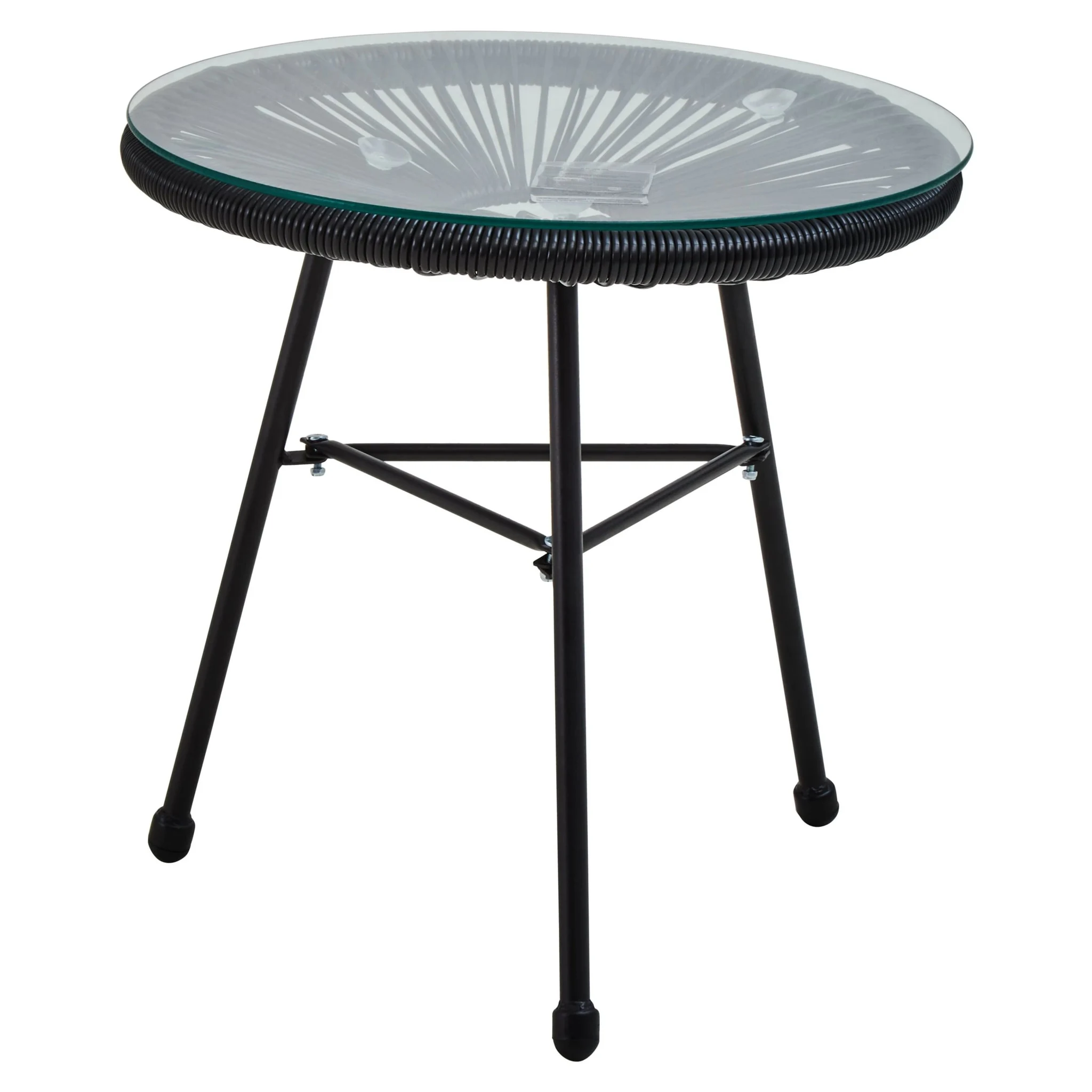 Miami Black Rattan 3 Piece Patio Set (Seat) - Furniture, photo 6 of 8