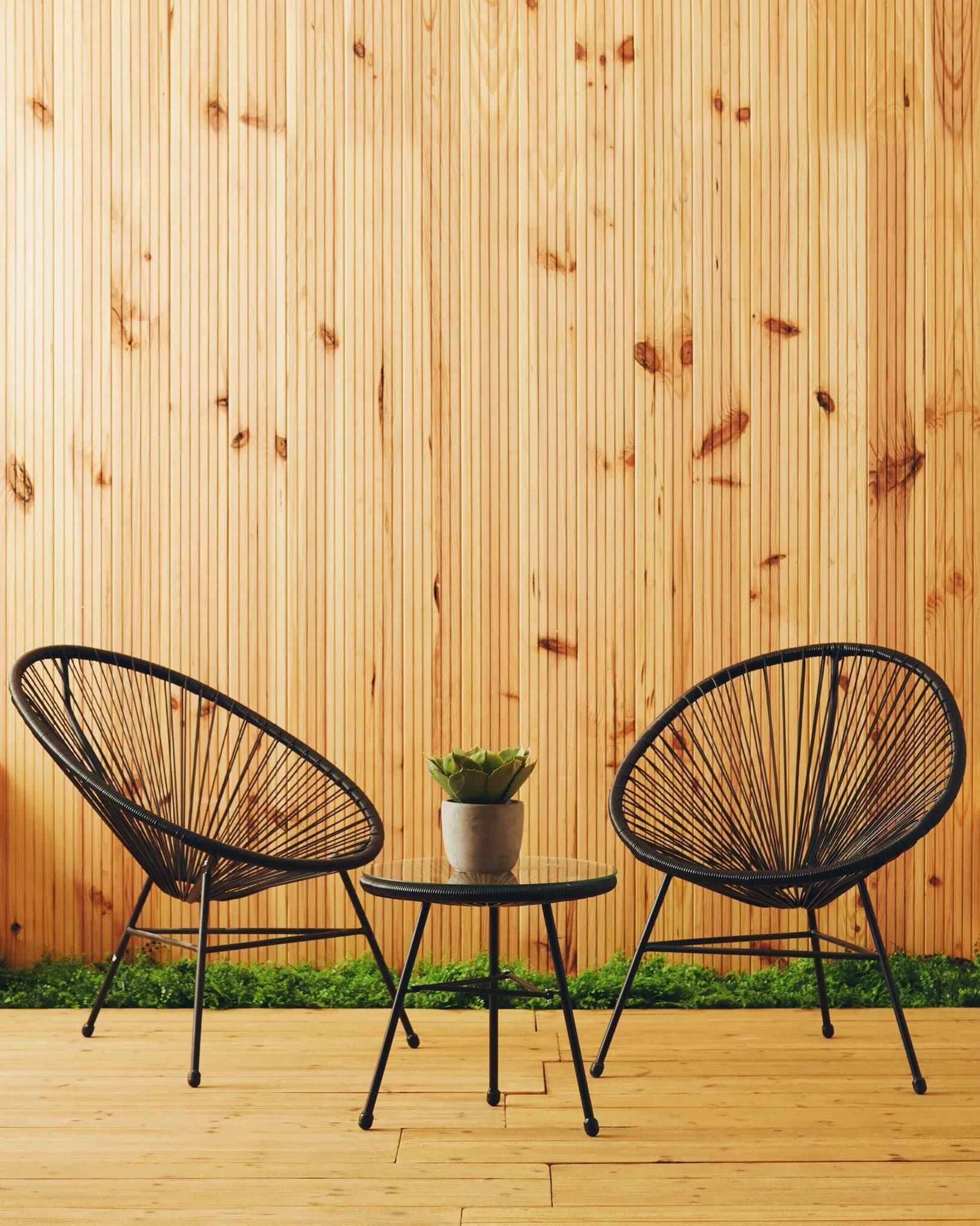 Miami Black Rattan 3 Piece Patio Set (Seat) - Furniture, photo 5 of 8