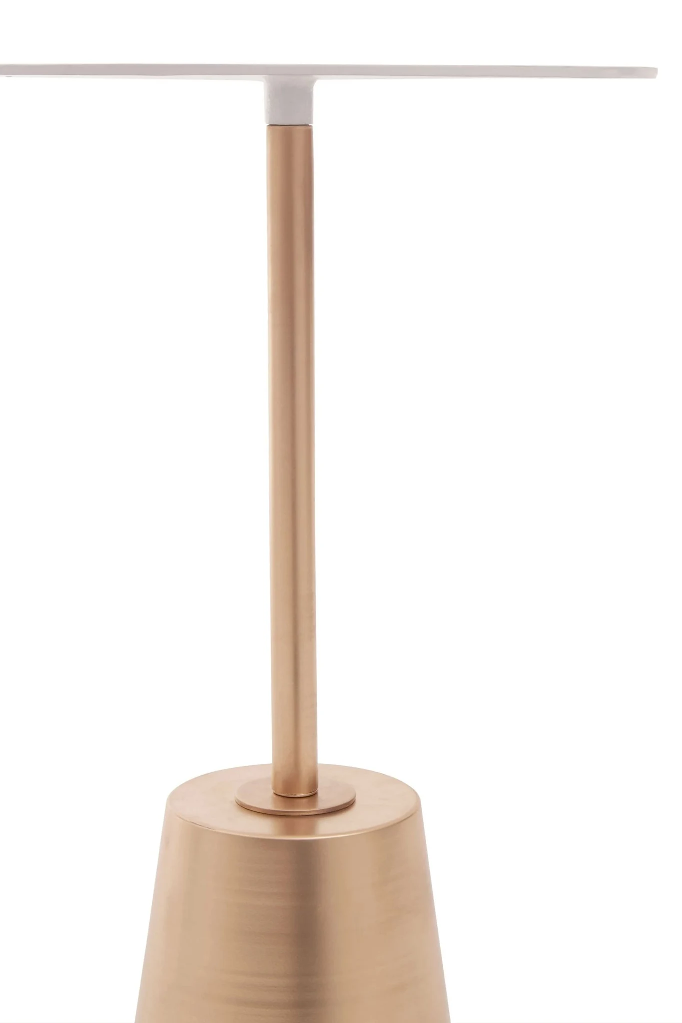 Avola White Marble Effect Top Gold Base Side Table - Tables, photo 5 of 5