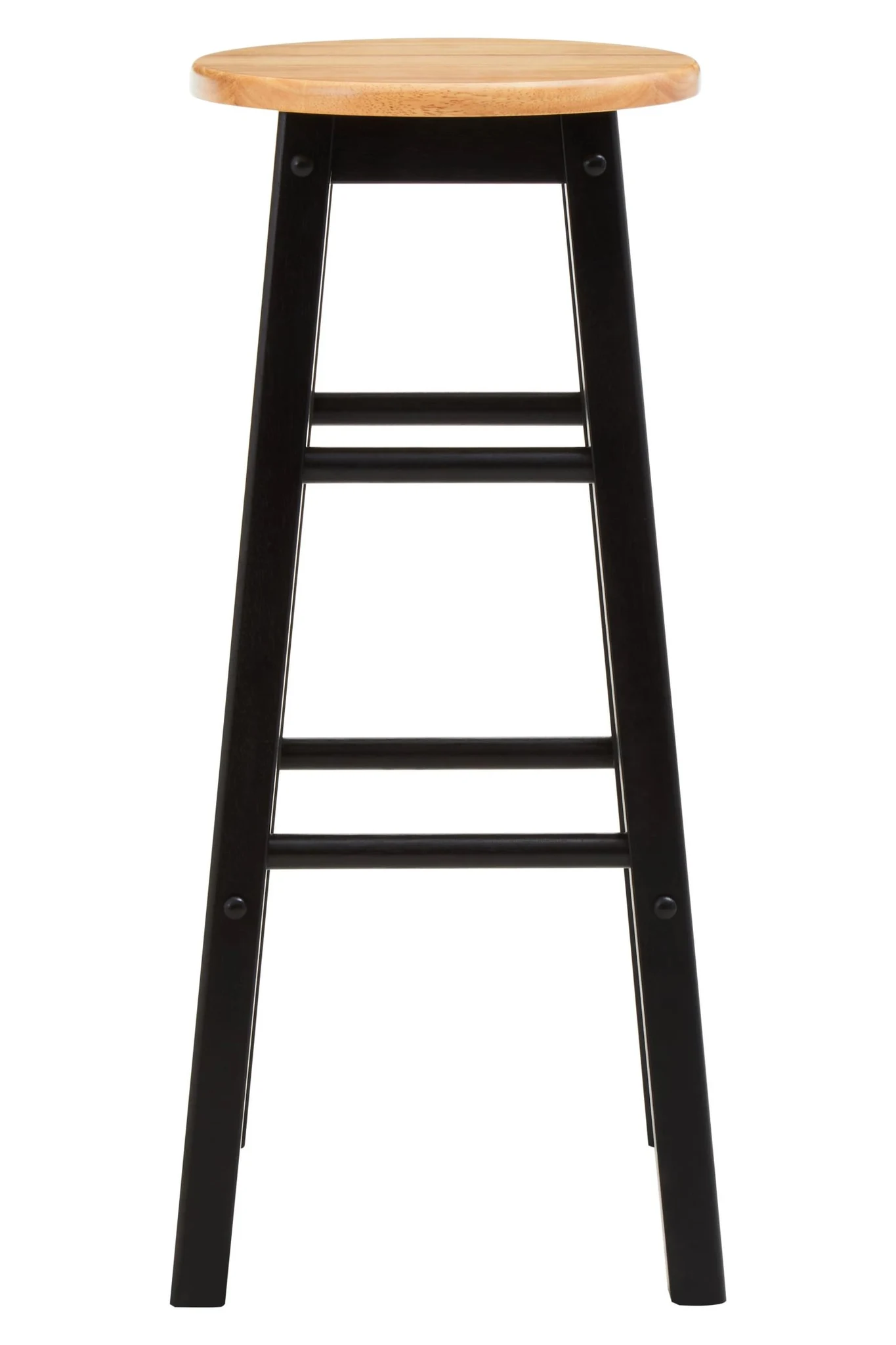 Chester Black and Natural Wood Kitchen or Bar Stool - Seating, photo 2 of 5